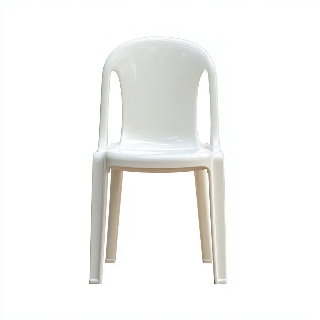 Chaise de jardin plastique 46x50x82 cm - blanc - design moderne extérieur-Nestlevo