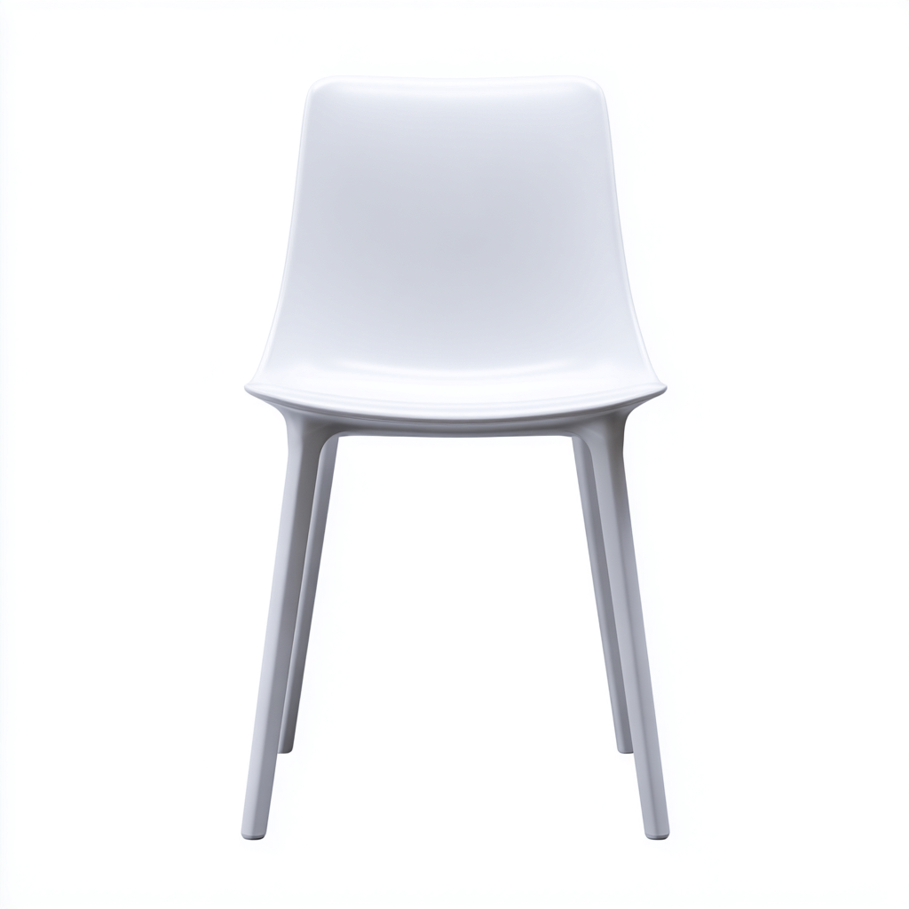 Chaise de jardin plastique 45x50x83 cm - blanc - design moderne extérieur-Nestlevo