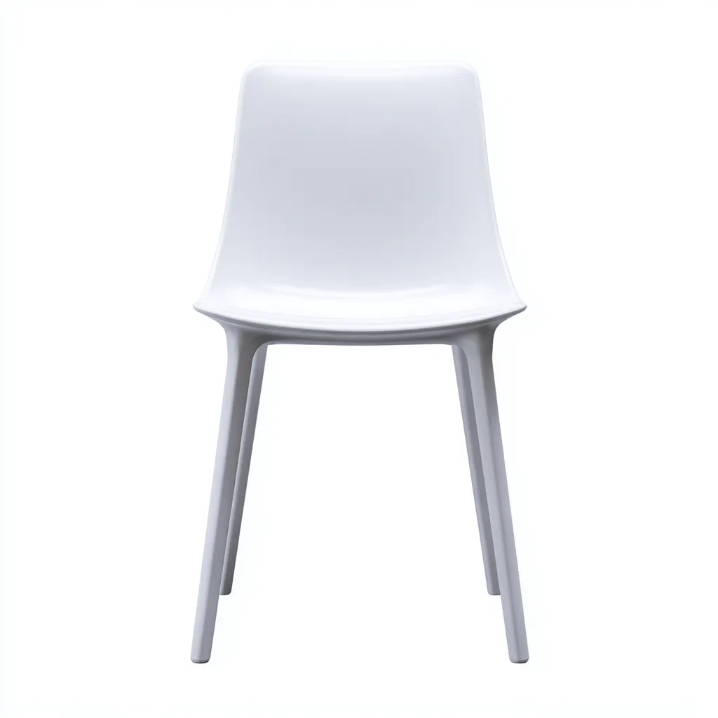 Chaise de jardin plastique 45x50x83 cm - blanc - design moderne extérieur-Nestlevo
