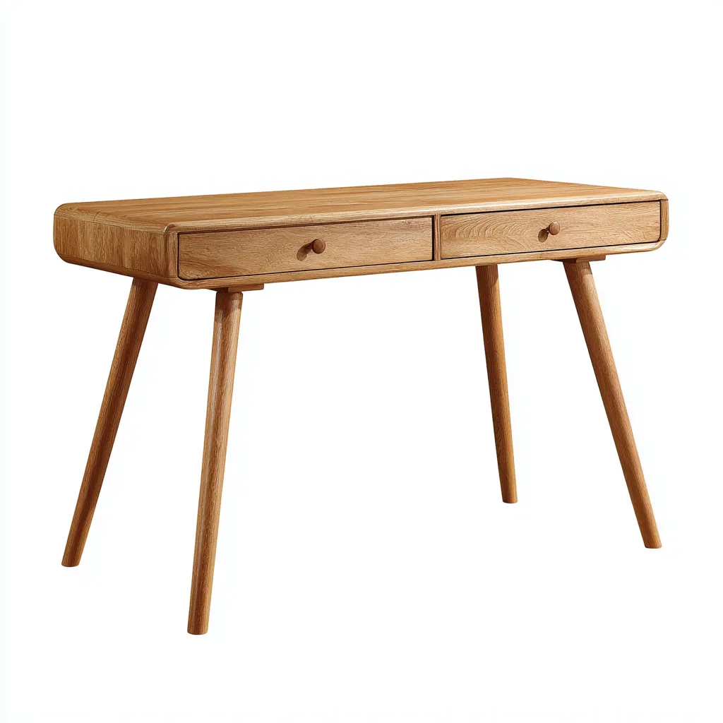 Bureau en bois massif 115x50x75 cm - bois naturel - adapté au bureau - design scandinave-Nestlevo