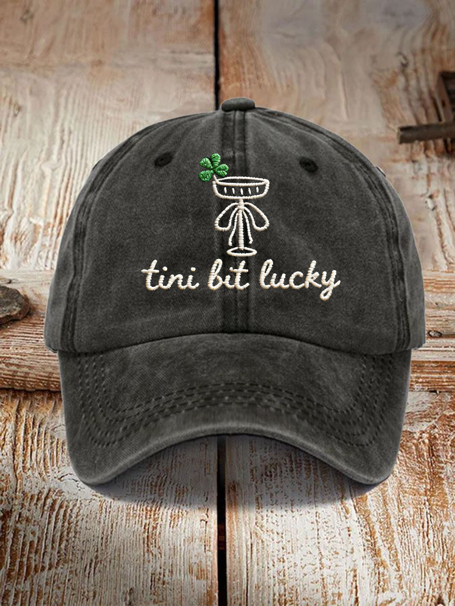Unisex Tini Lit Lucky Print Hat