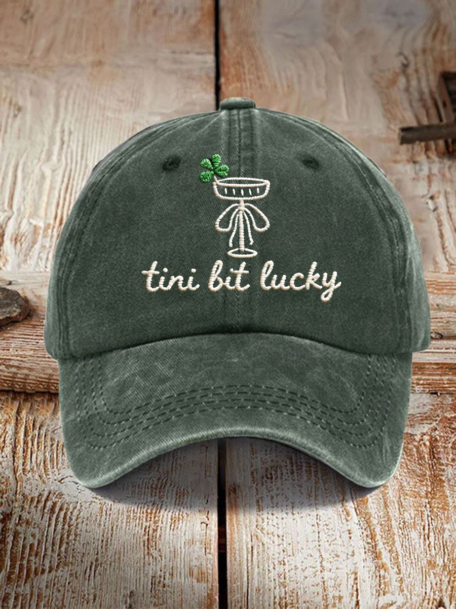Unisex Tini Lit Lucky Print Hat