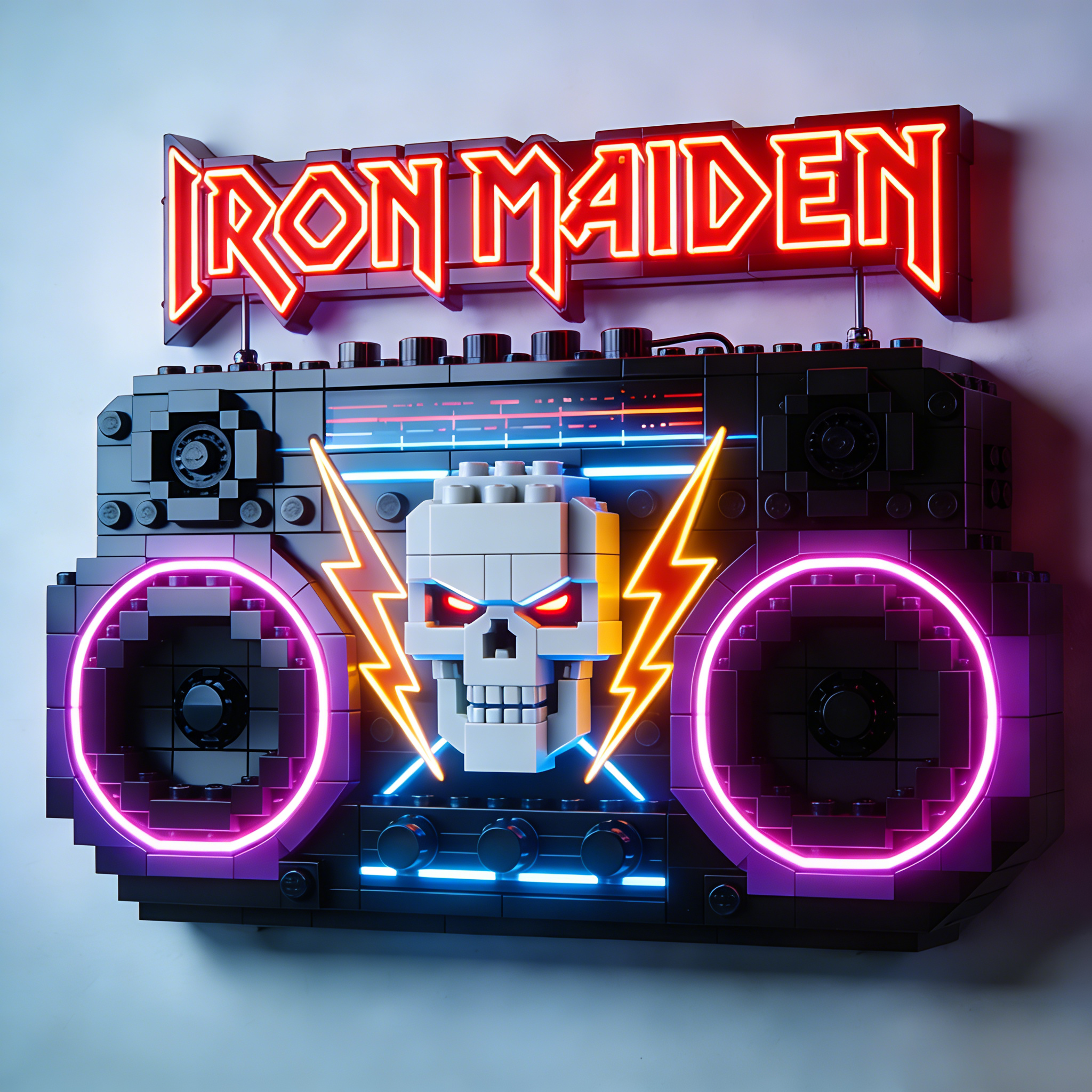 🔥50th Anniversary Rock Boombox Brick Model