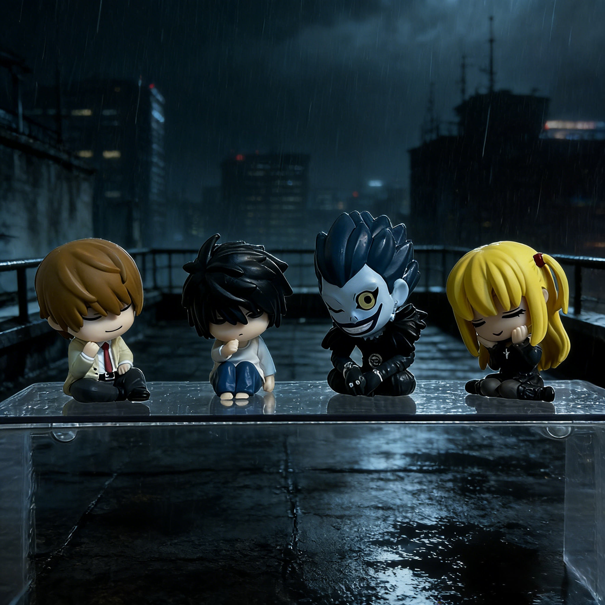 Death Note Cute Figure 4pcs