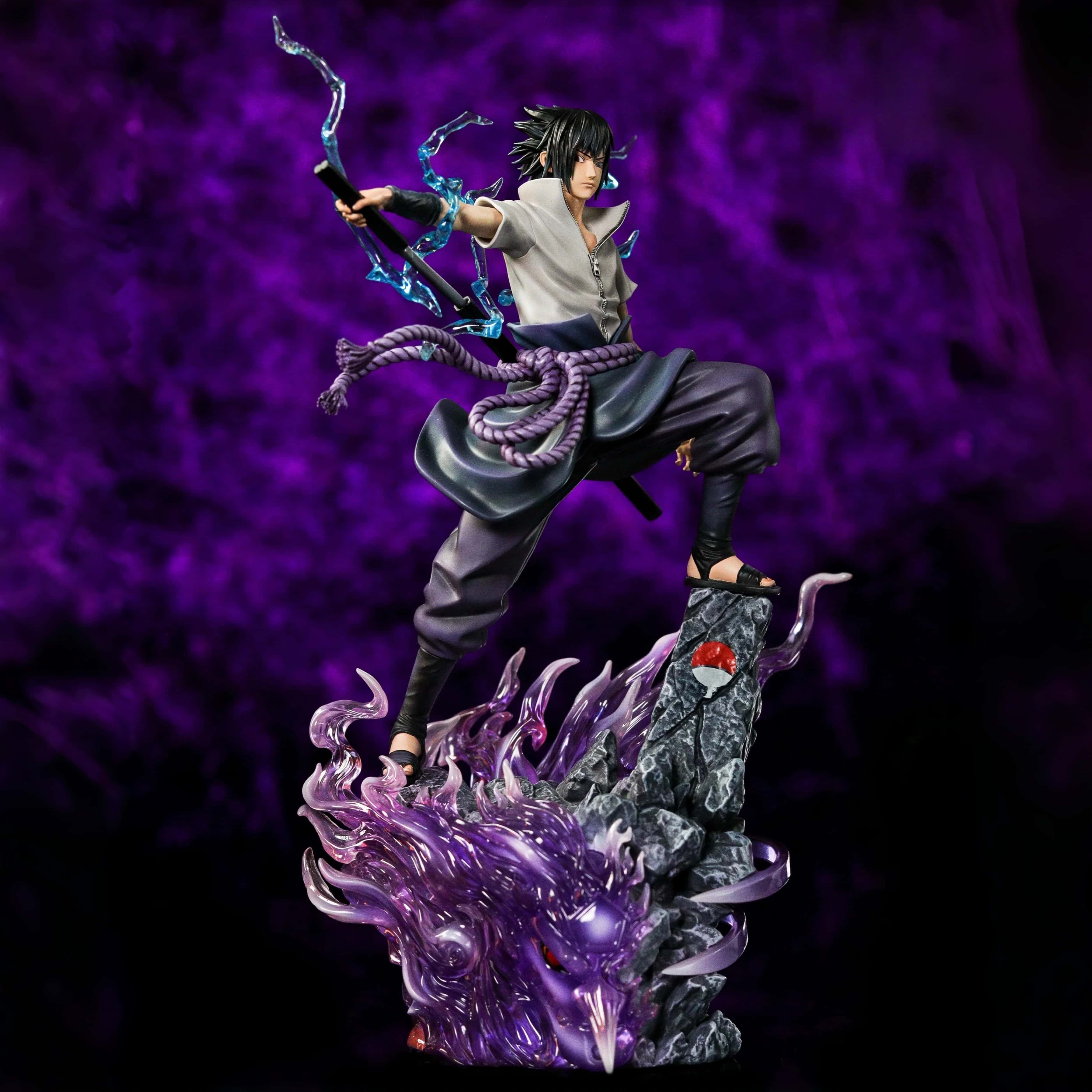 Naruto Uchiha Sasuke Classic Scene Statue