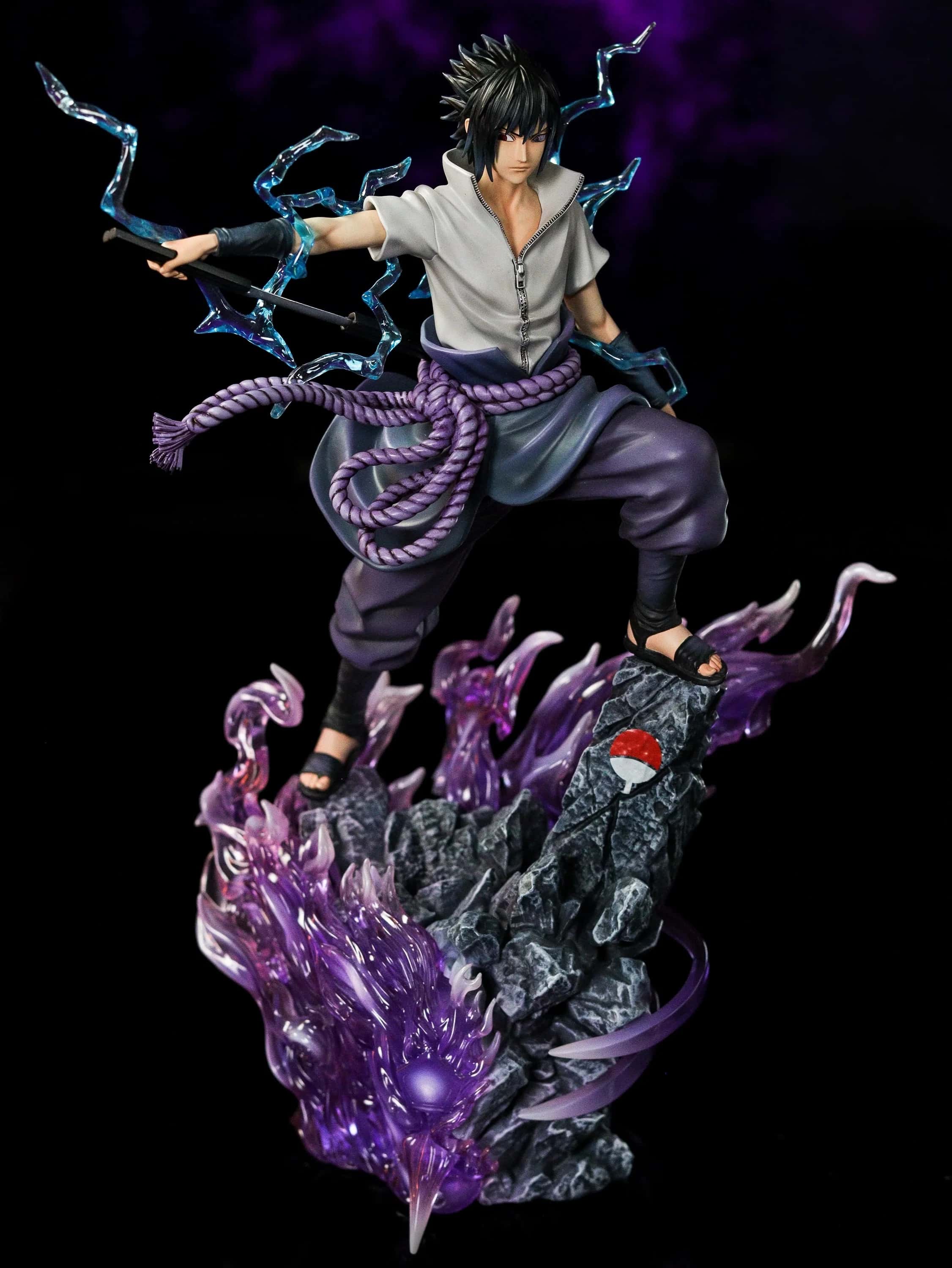Naruto Uchiha Sasuke Classic Scene Statue