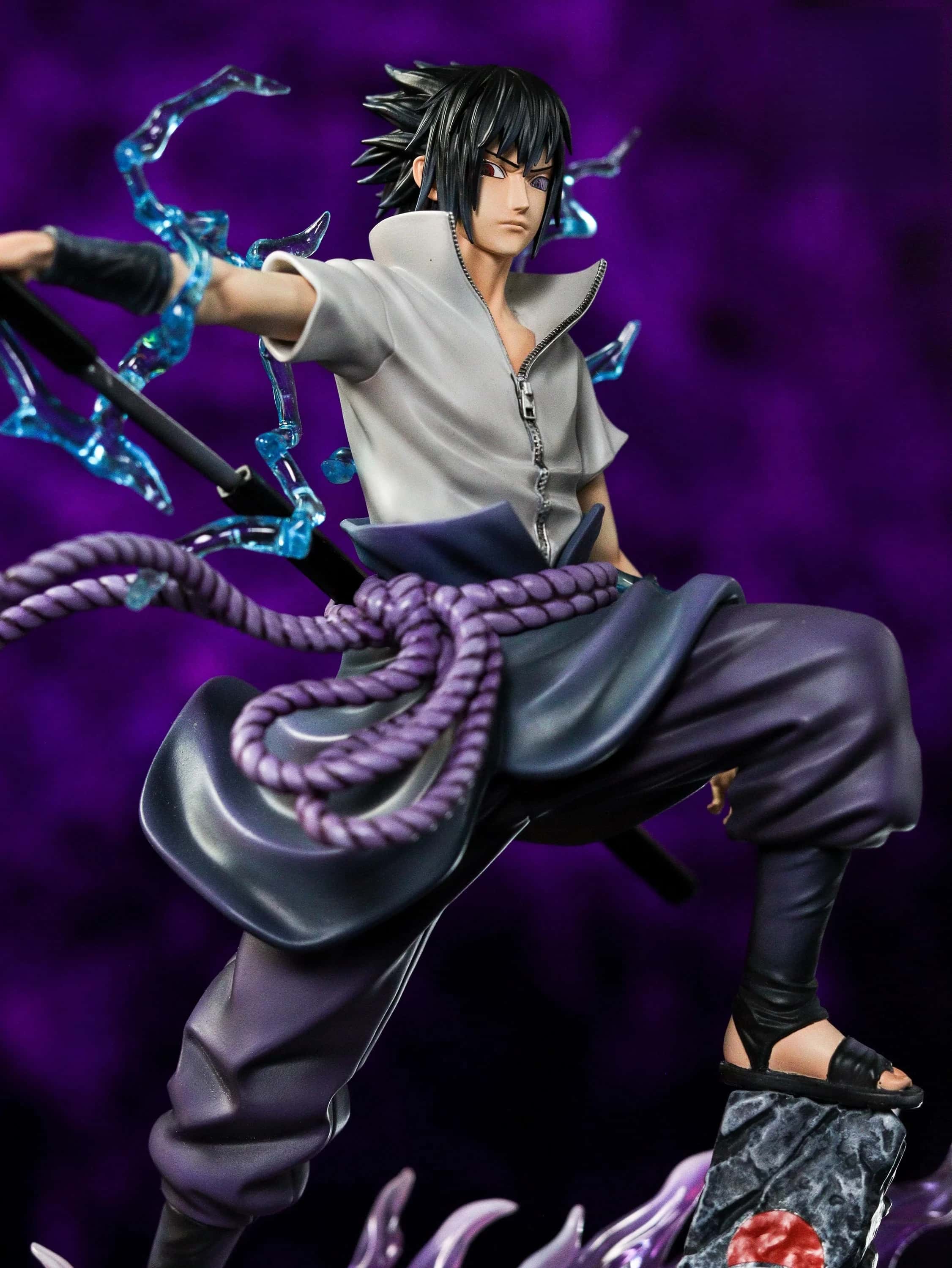 Naruto Uchiha Sasuke Classic Scene Statue