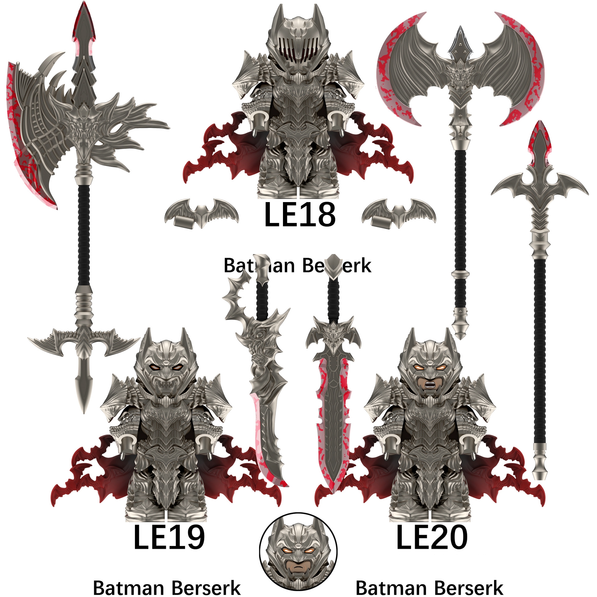 2025 New Batman Berserk Figure Building Blocks