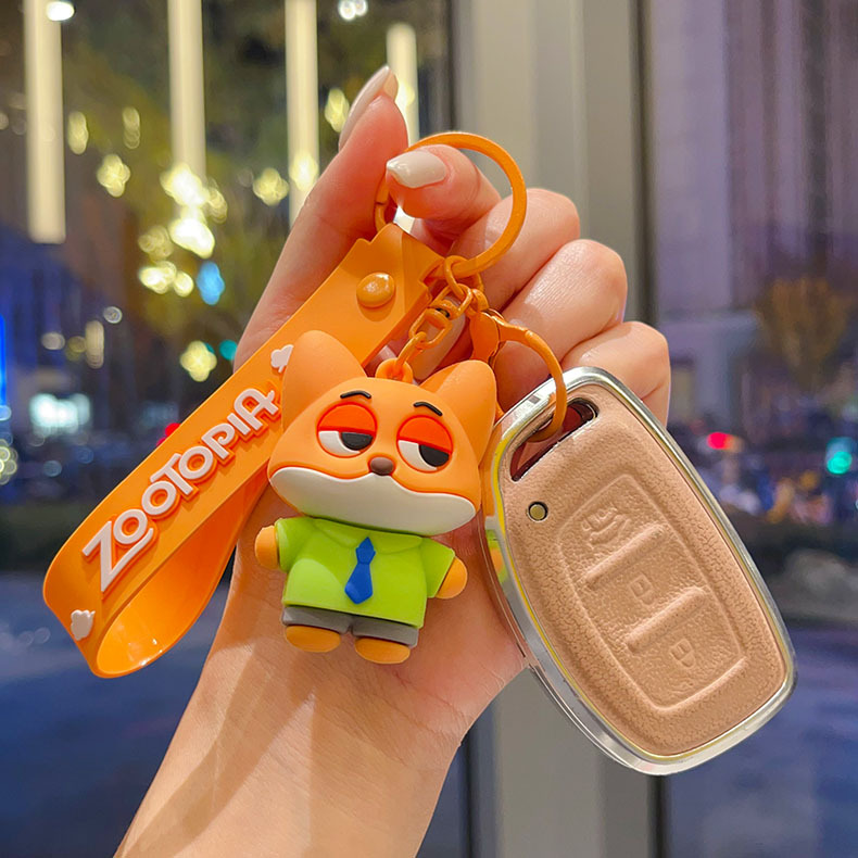 2025 New Zootopia Cute Keychain Set 4pcs