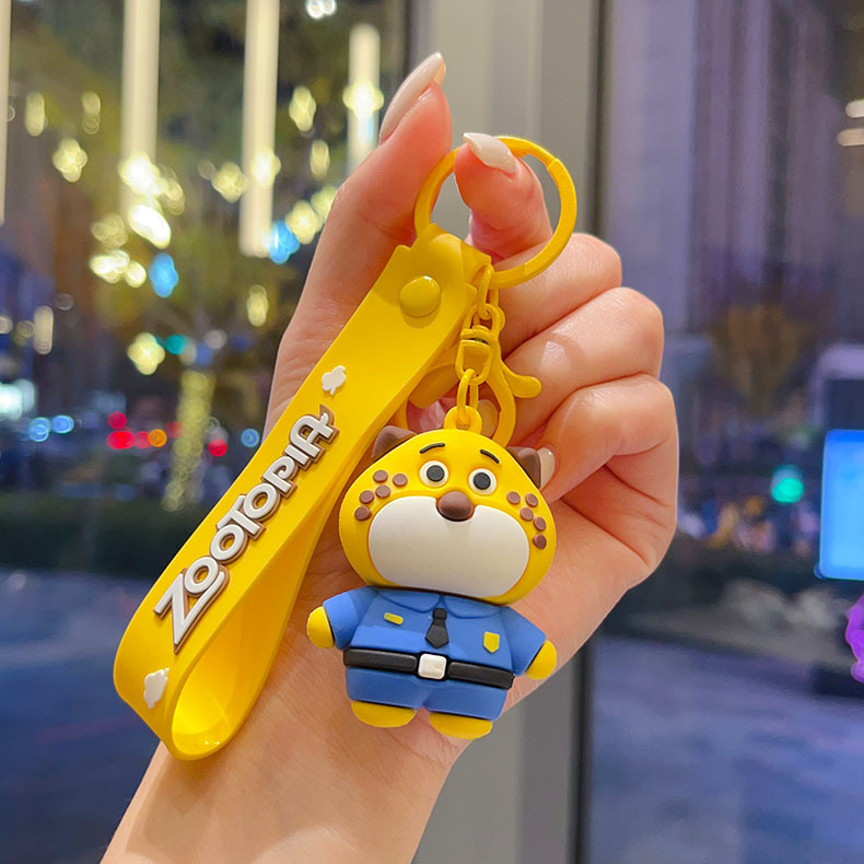 2025 New Zootopia Cute Keychain Set 4pcs