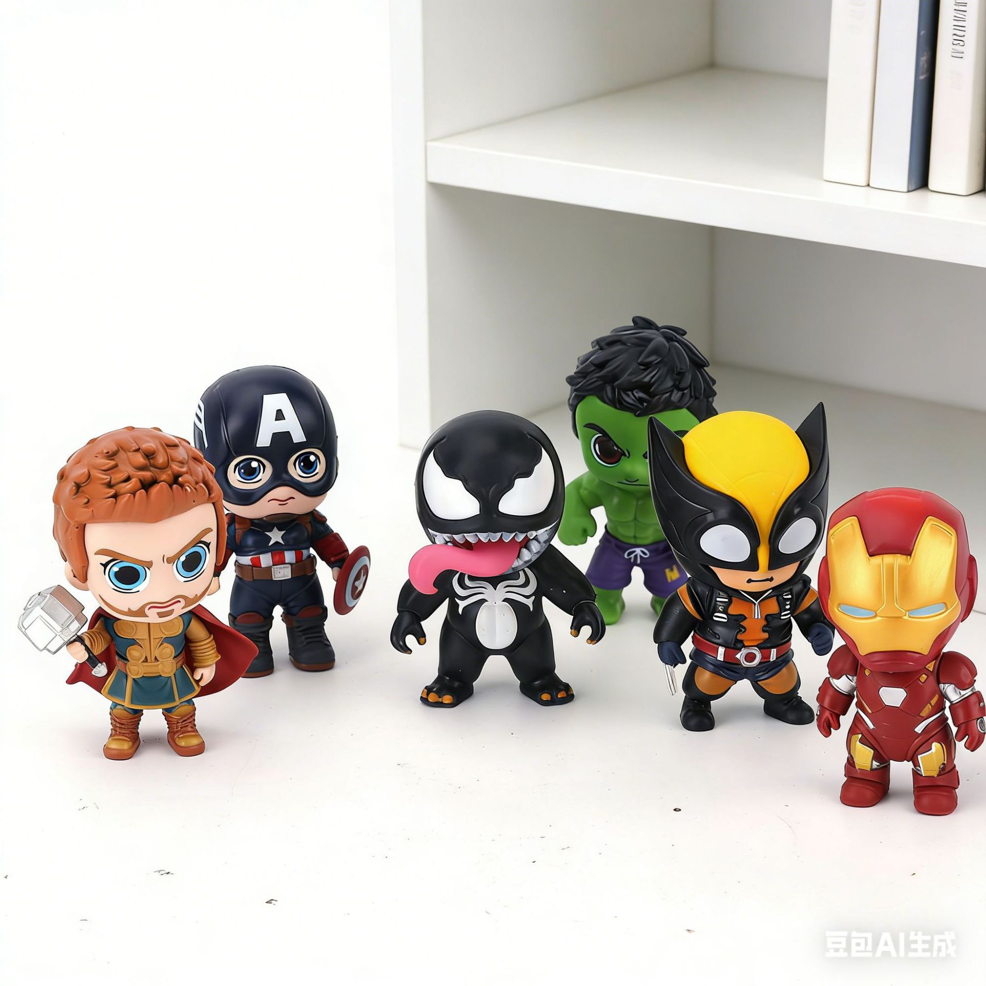 2026 New Superhero Cute Figure 6pcs