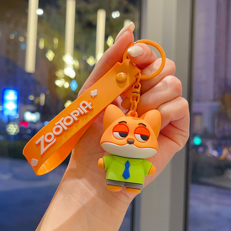 2025 New Zootopia Cute Keychain Set 4pcs