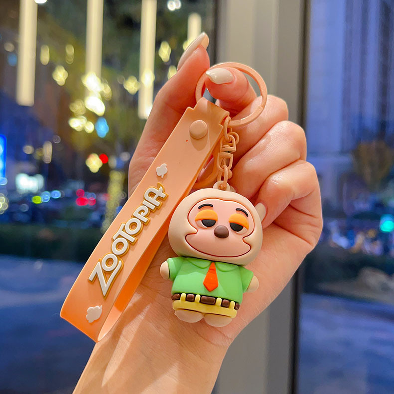2025 New Zootopia Cute Keychain Set 4pcs