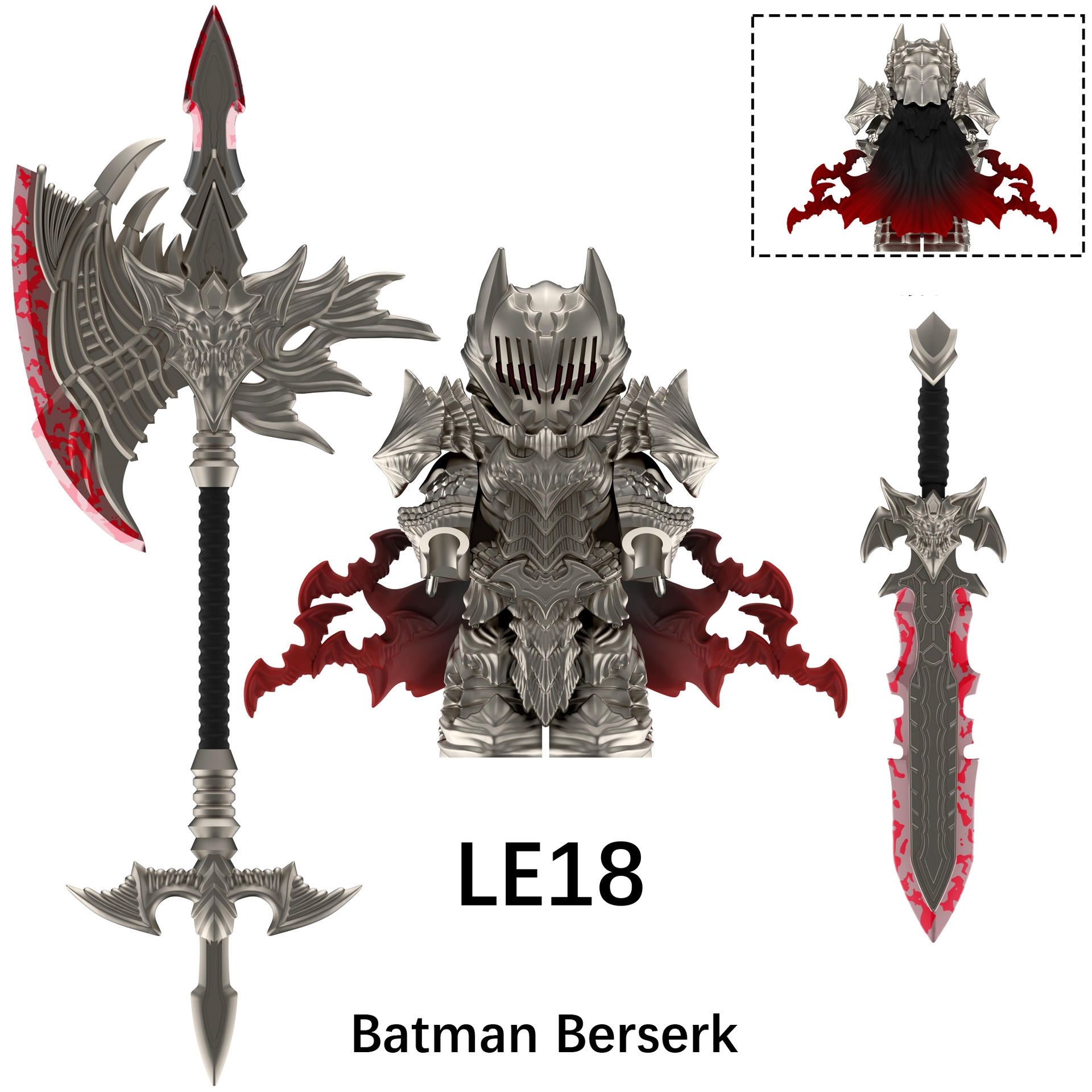 2025 New Batman Berserk Figure Building Blocks