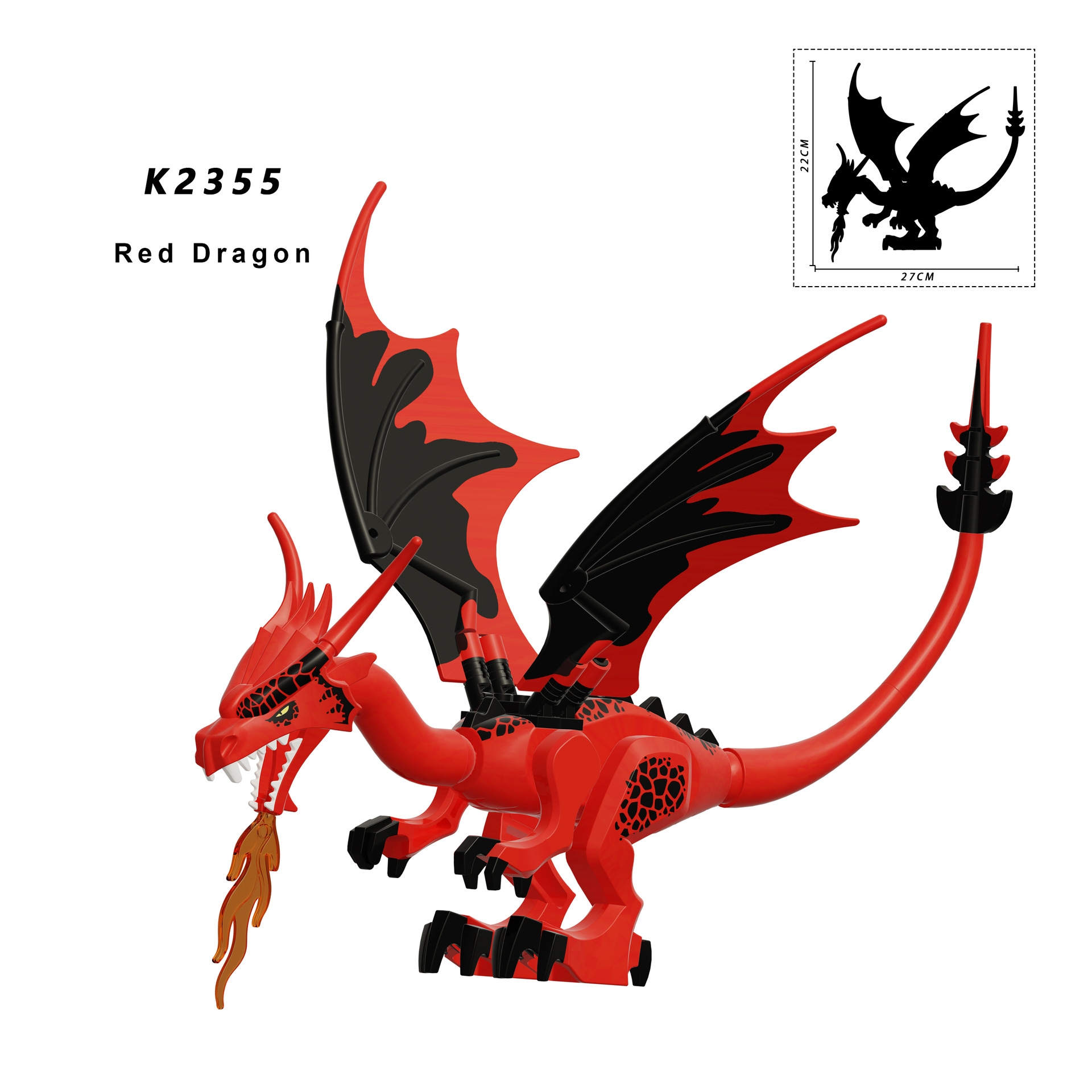 2026 Giant Dragon Figure Building Blocks