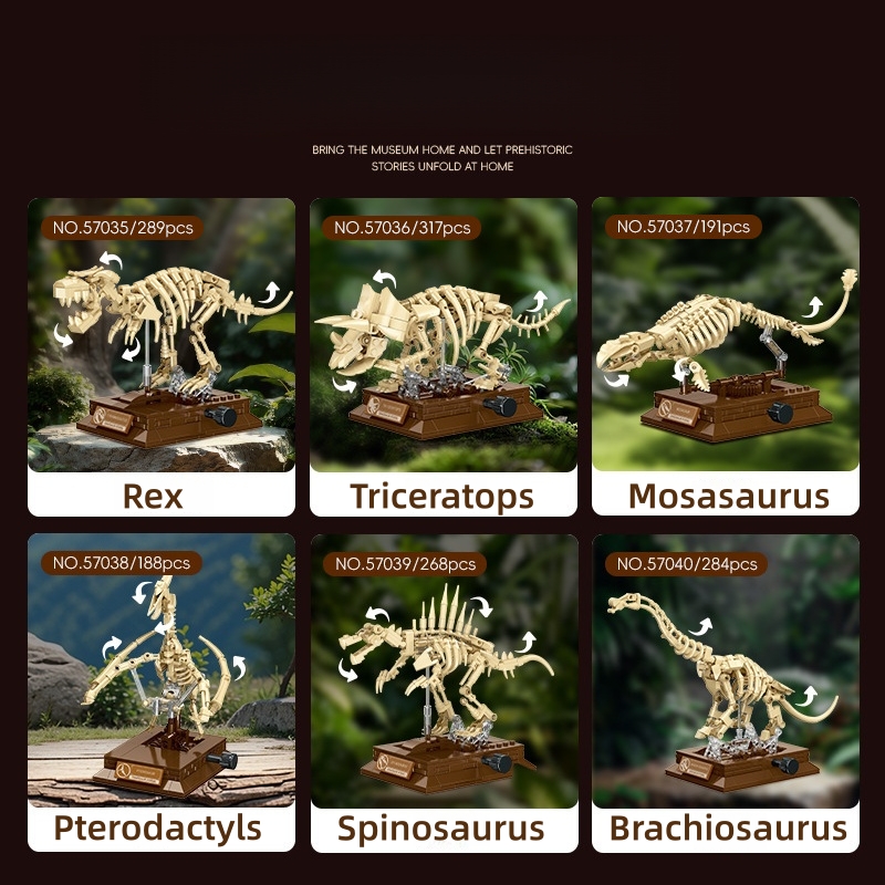 2026 Dinosaur Fossils Building Blocks