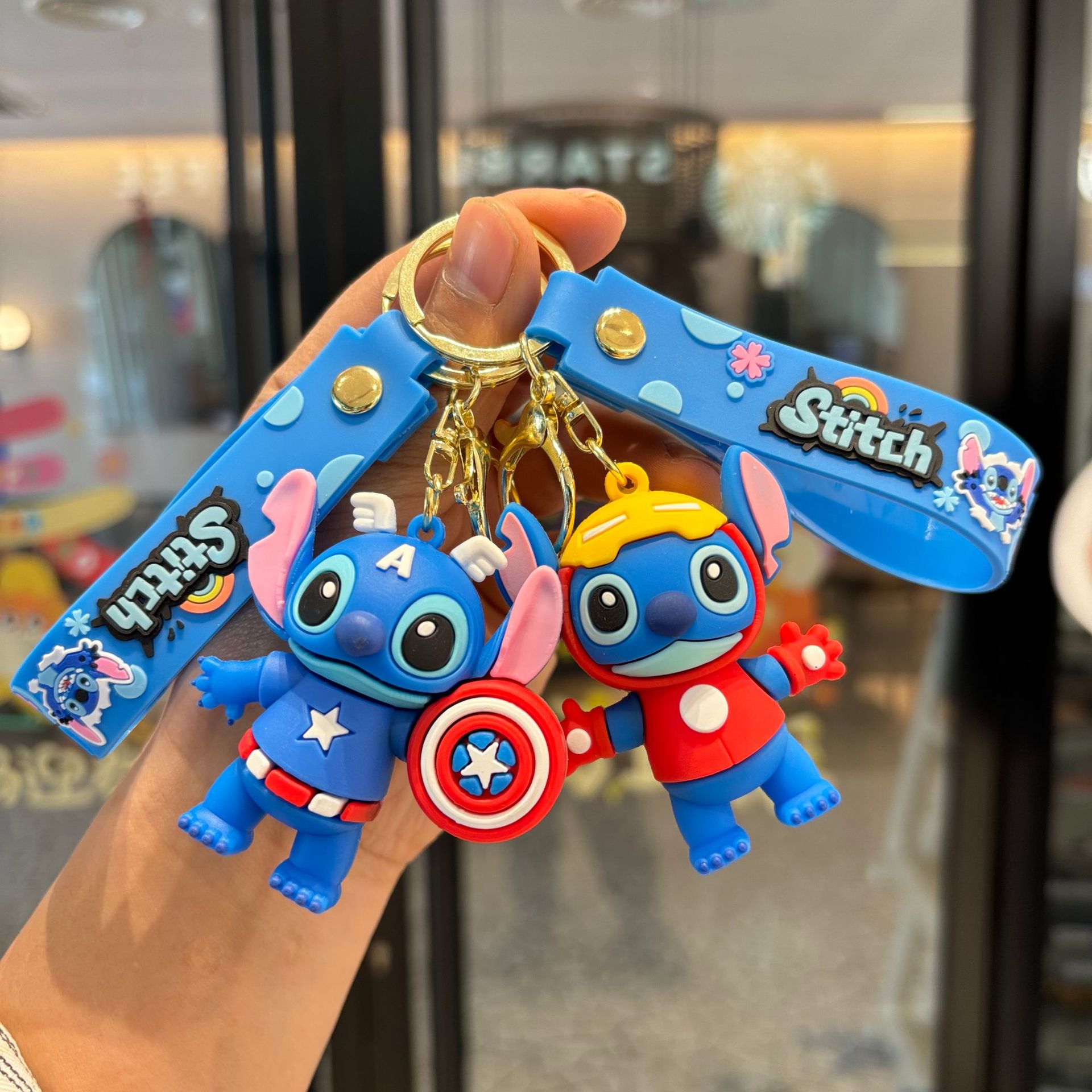 2026 New Stitch Superhero Cute Keychain