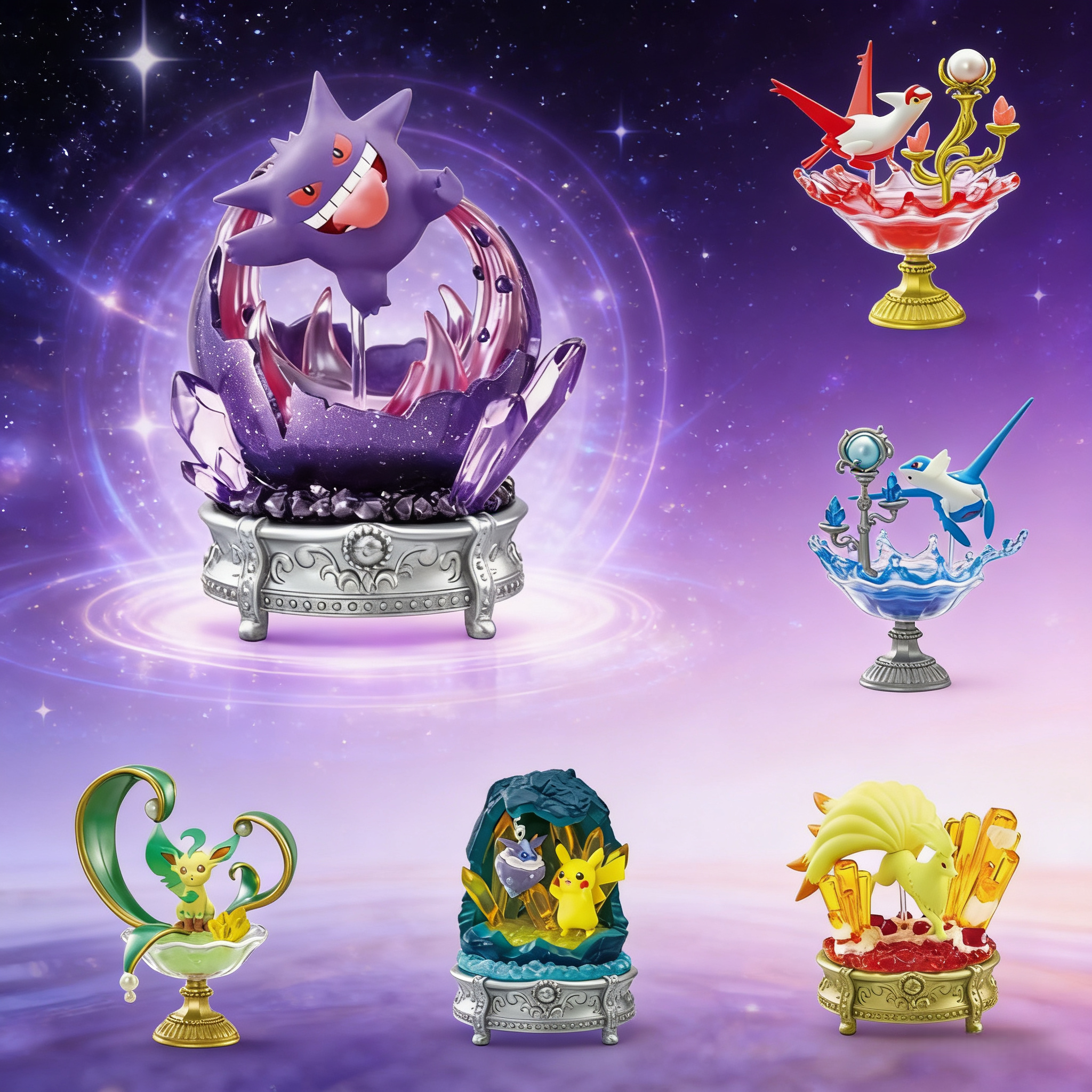 Pokémon: Gemstone Collection Cute Figure 6pcs