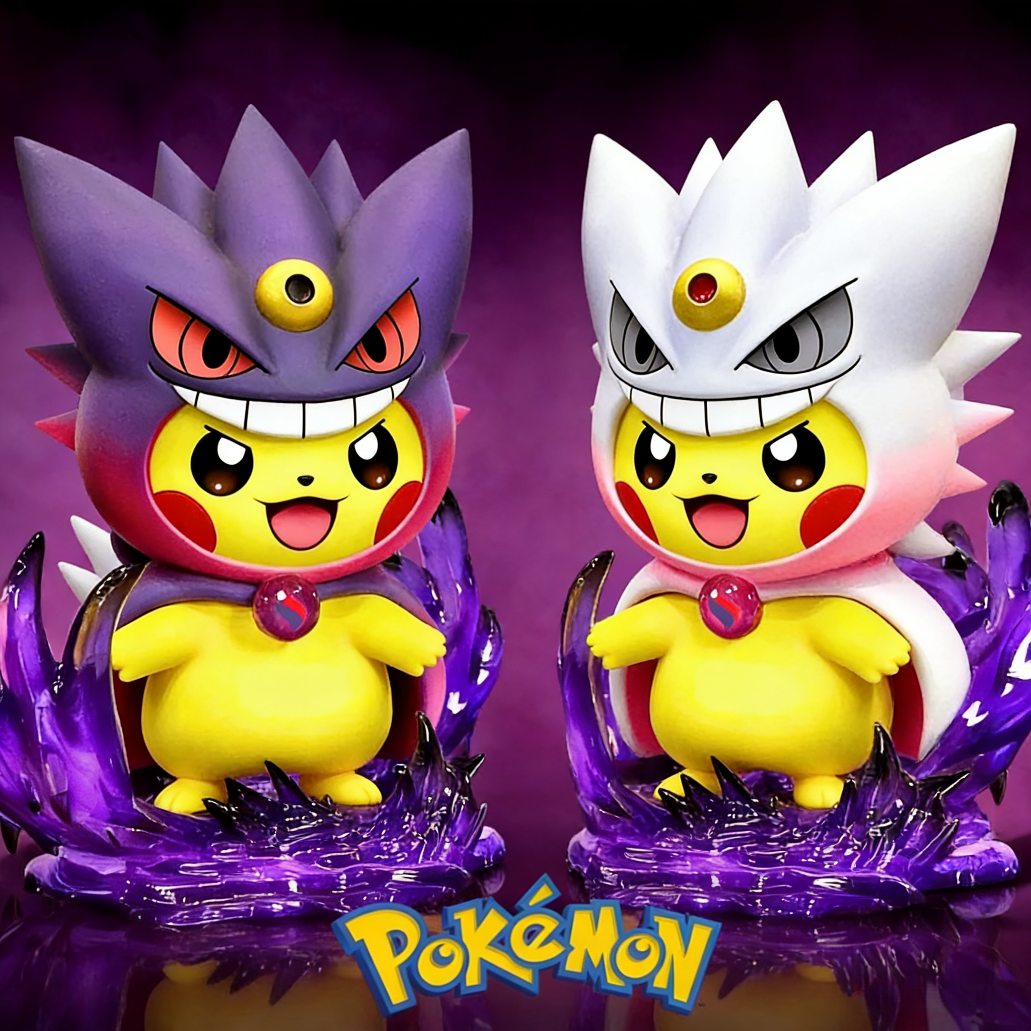 Pokemon Pikachu Cosplay Mega Gengar Cute Figure