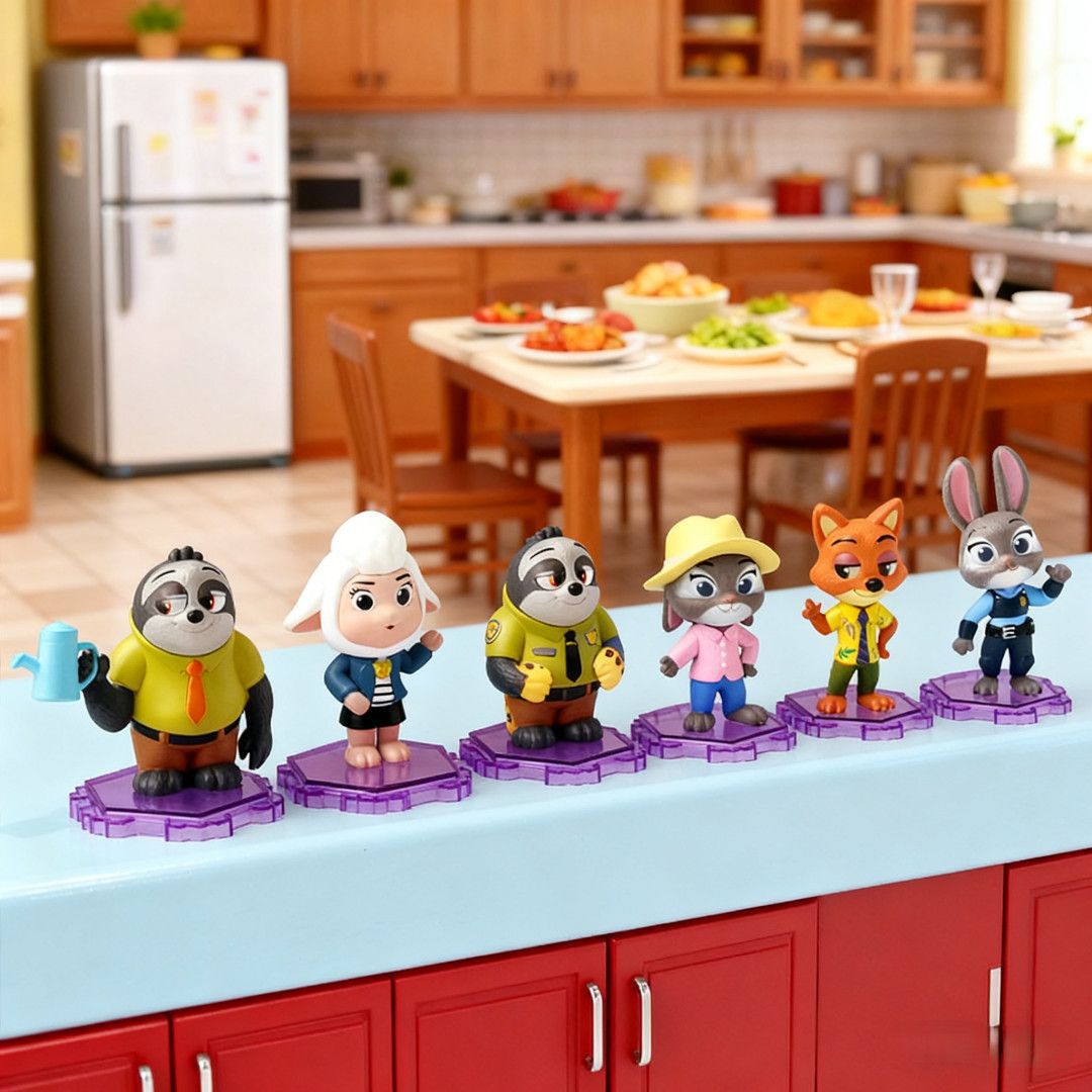 Zootopia Cute Figure 6pcs