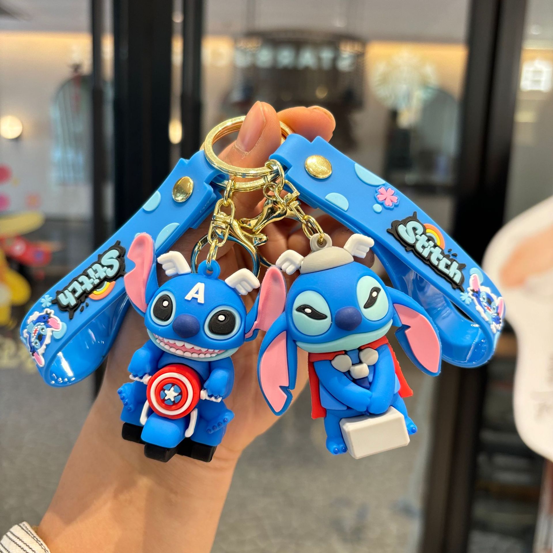 2026 New Stitch Superhero Cute Keychain