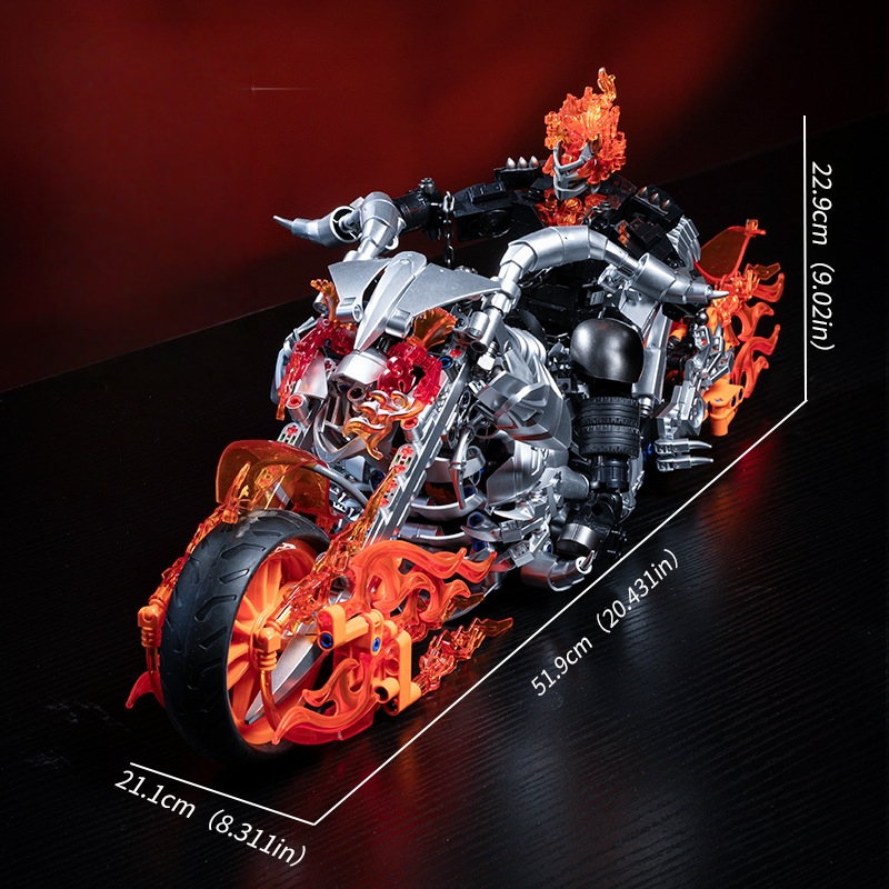 Ghost Rider Figure Building Blocks