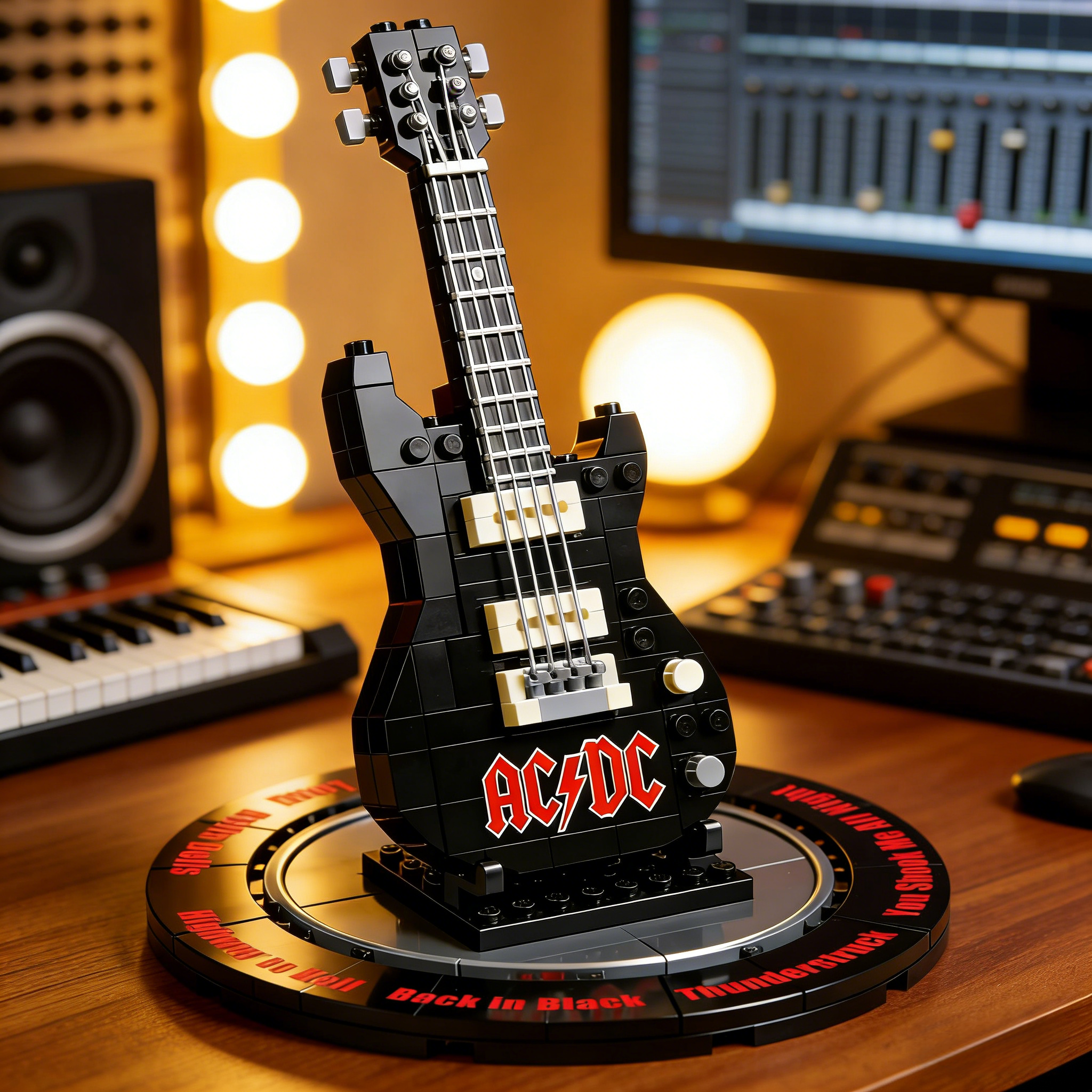 Rock Legends Limited Edition Guitar Brick Model – Vinyl Record Display Collector’s Edition