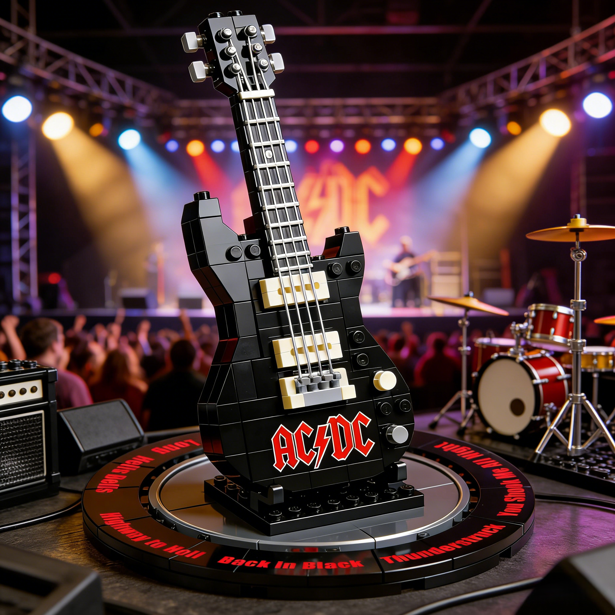 Rock Legends Limited Edition Guitar Brick Model – Vinyl Record Display Collector’s Edition