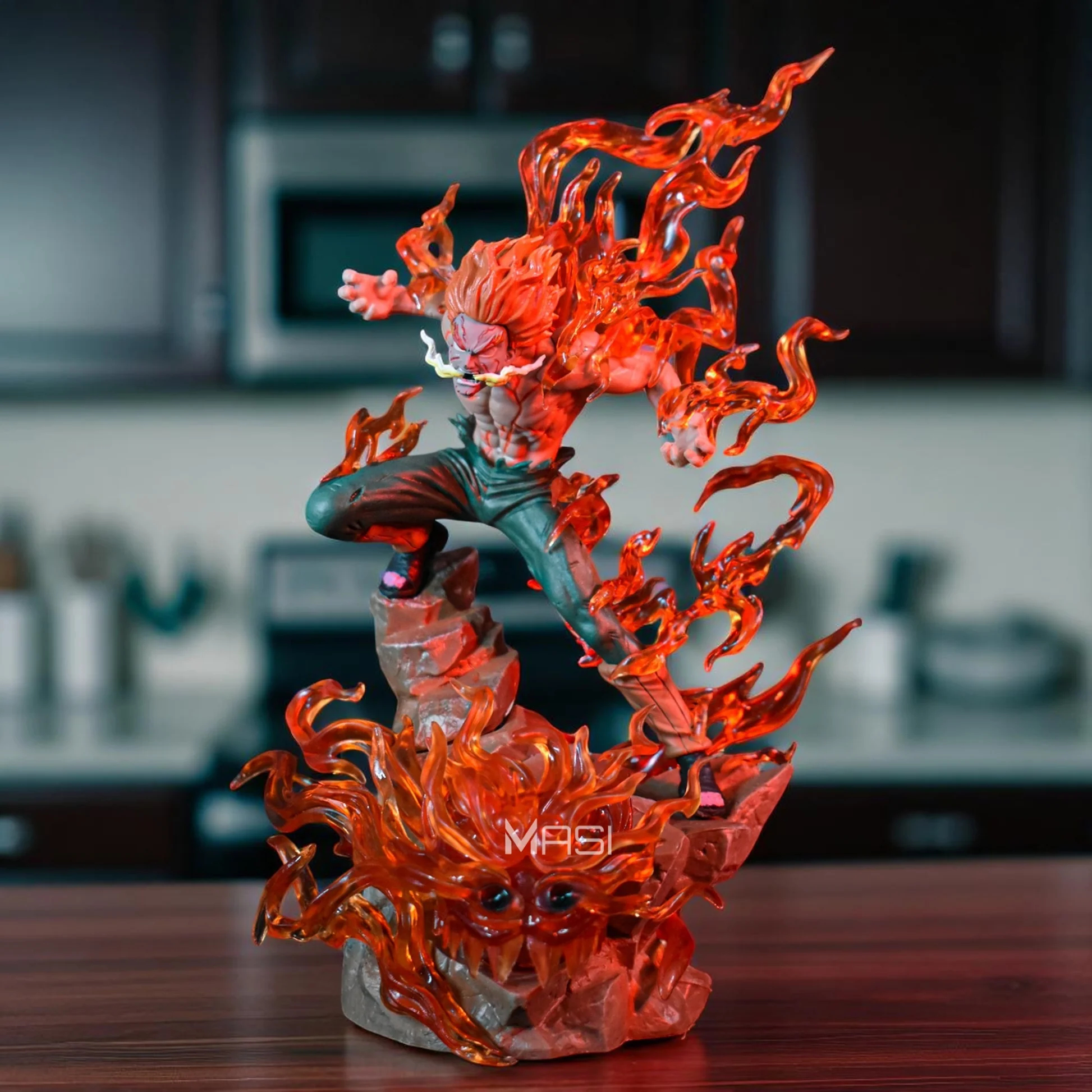 Naruto Might Guy Eight Gates With LED Base Statue