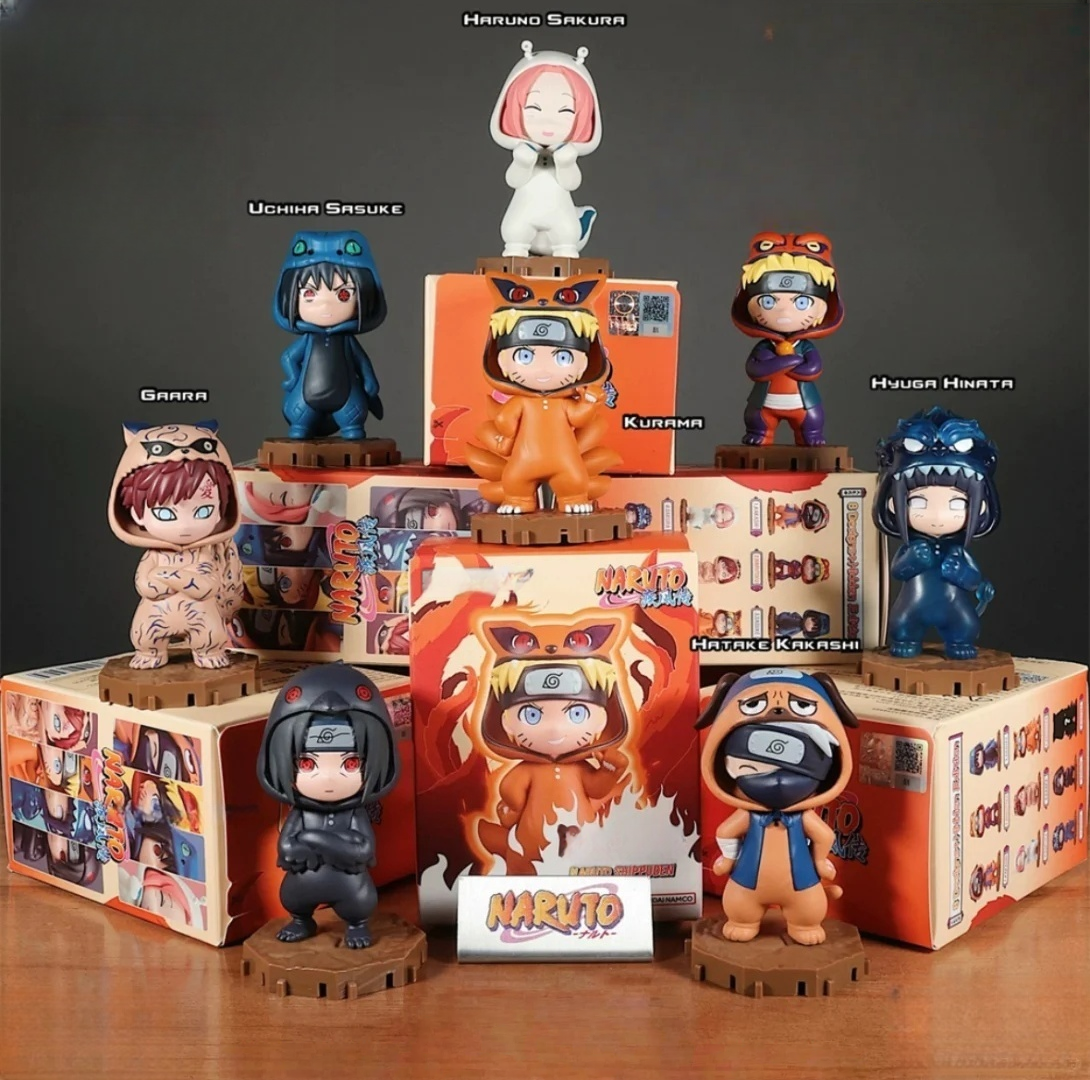 Naruto Pyjamas Series Cute Figure 8pcs