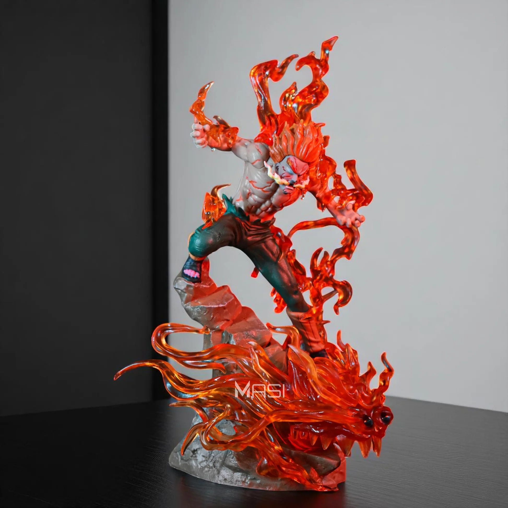 Naruto Might Guy Eight Gates With LED Base Statue