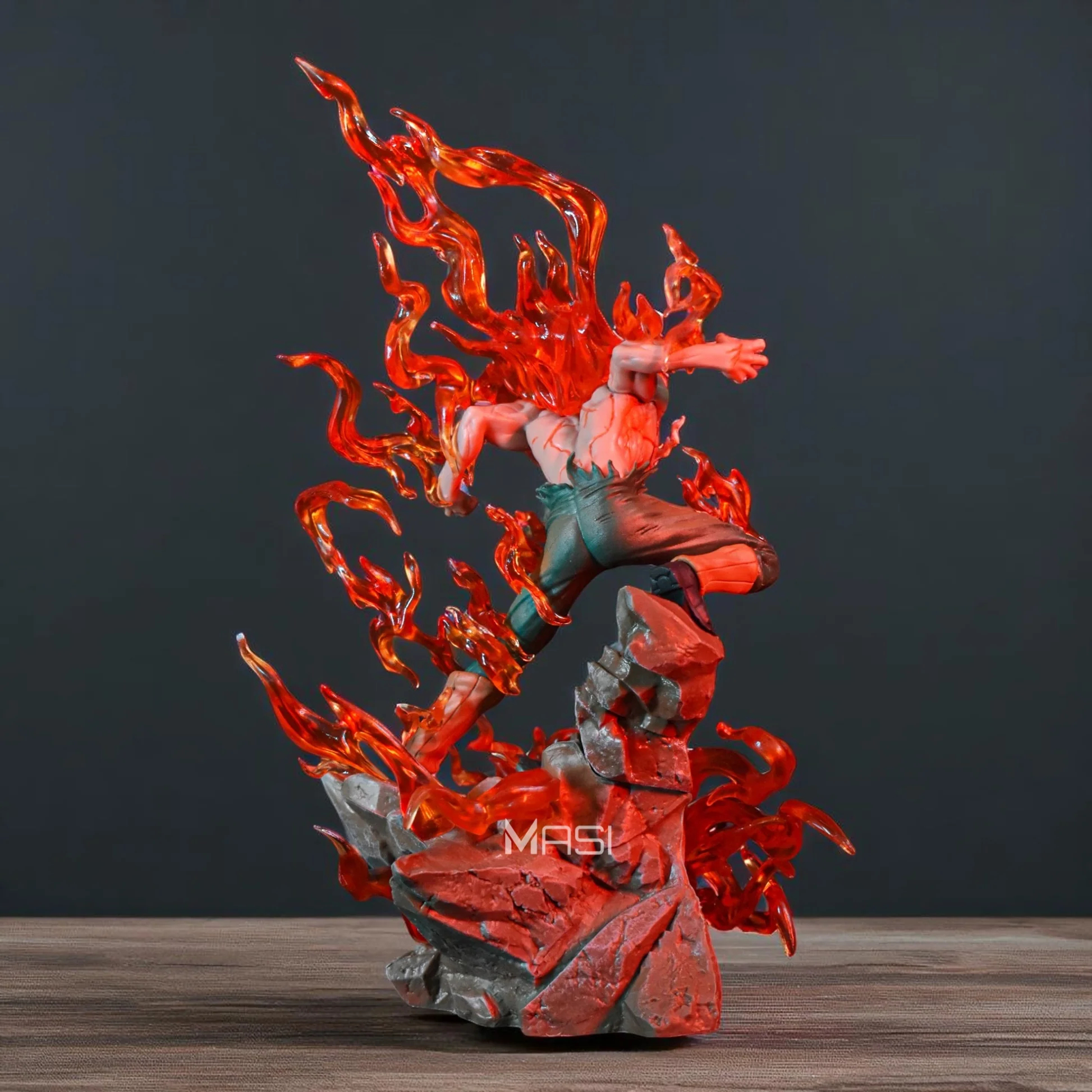 Naruto Might Guy Eight Gates With LED Base Statue