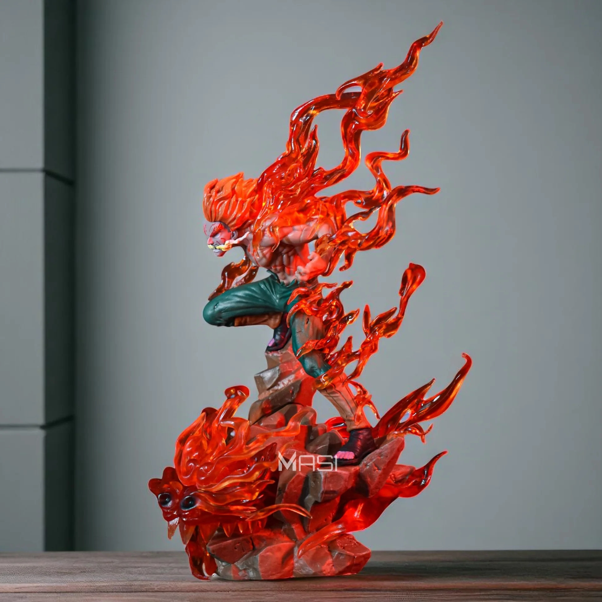 Naruto Might Guy Eight Gates With LED Base Statue