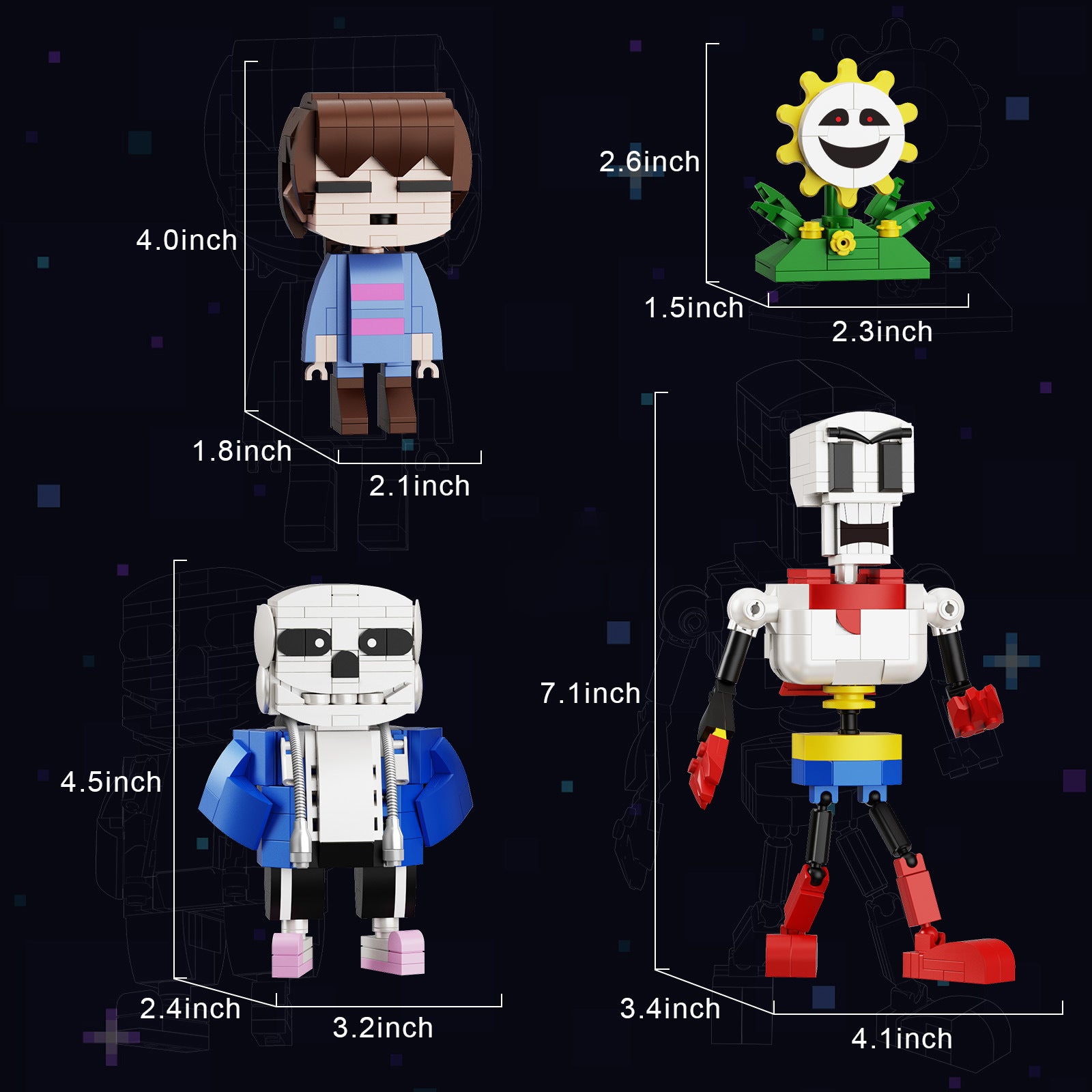Undertale Figure Building Blocks Set – Linoos