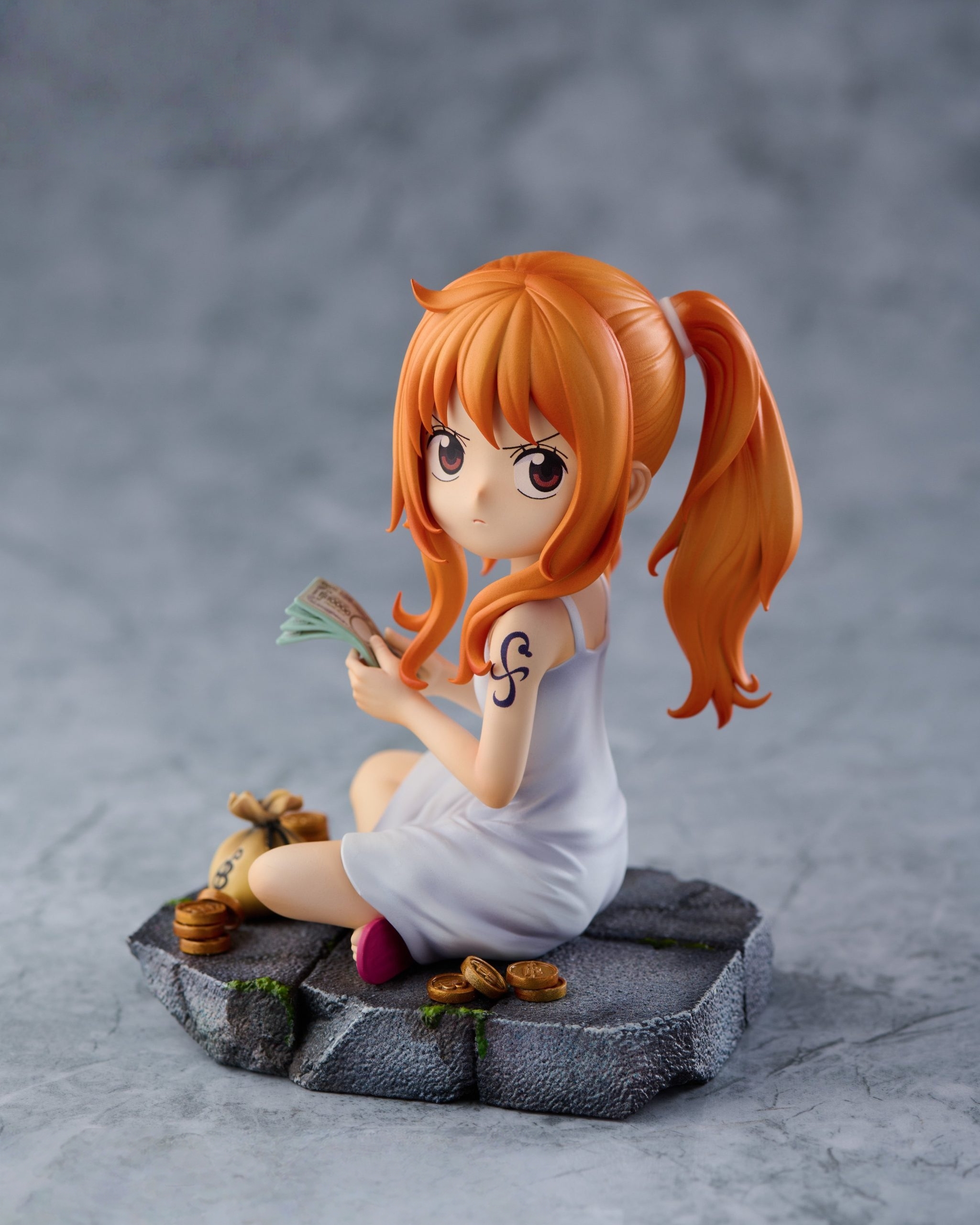 One Piece Childhood Nami Statue