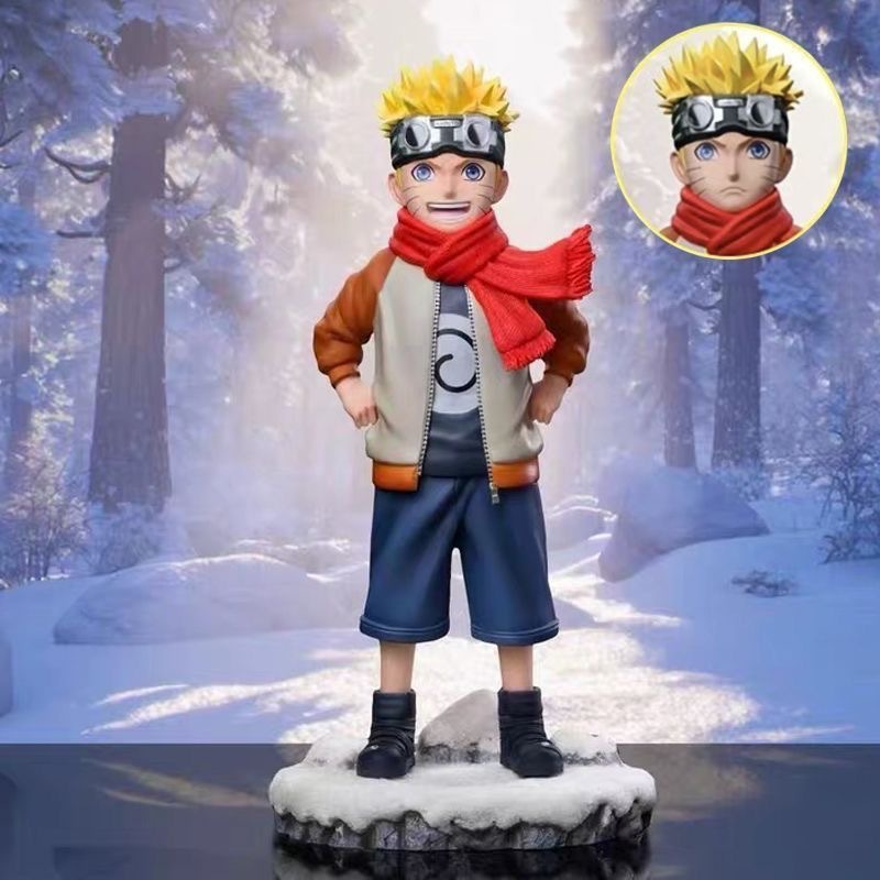 First Meet Childhood Naruto Uzumaki & Hinata Statue