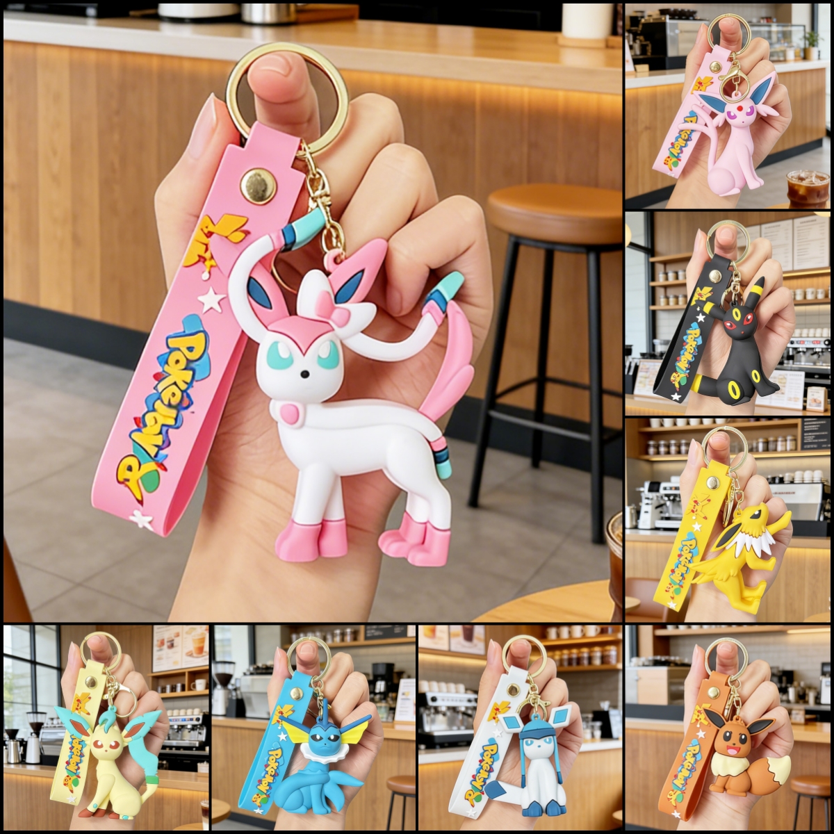 2026 New Eeveelutions Cute Keychain