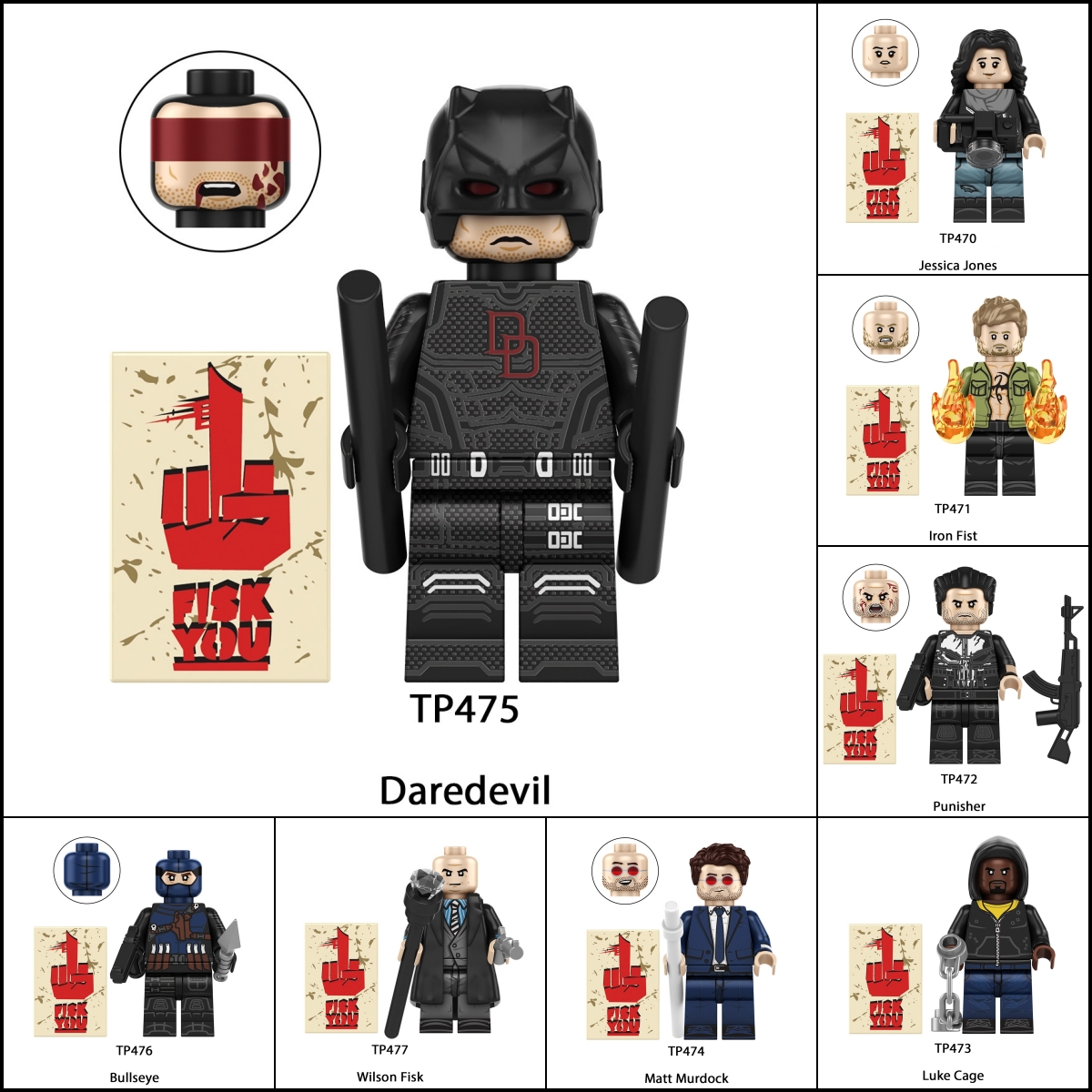 2026 New Daredevil Figure Building Blocks
