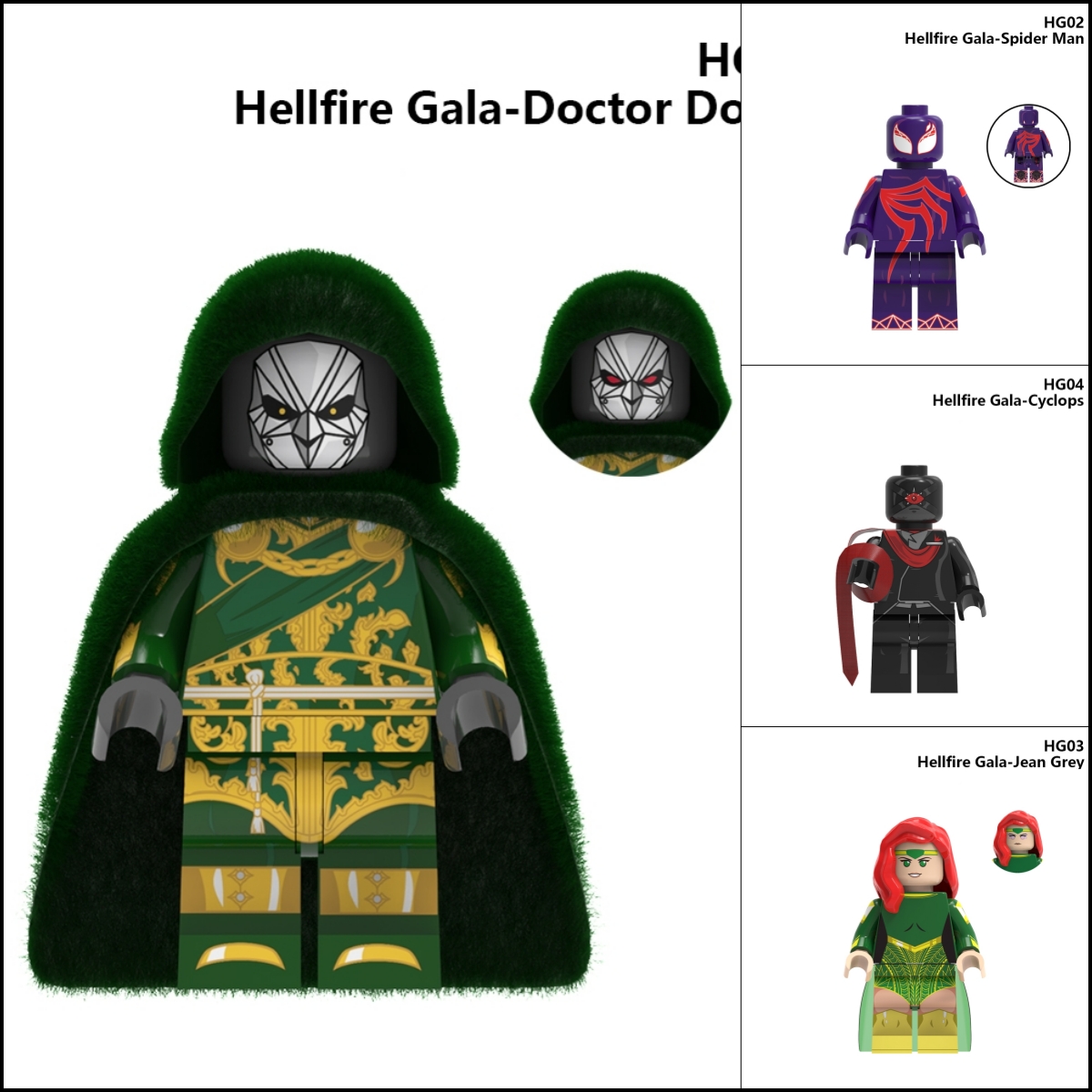 2026 New Hellfire Gala Figure Building Blocks