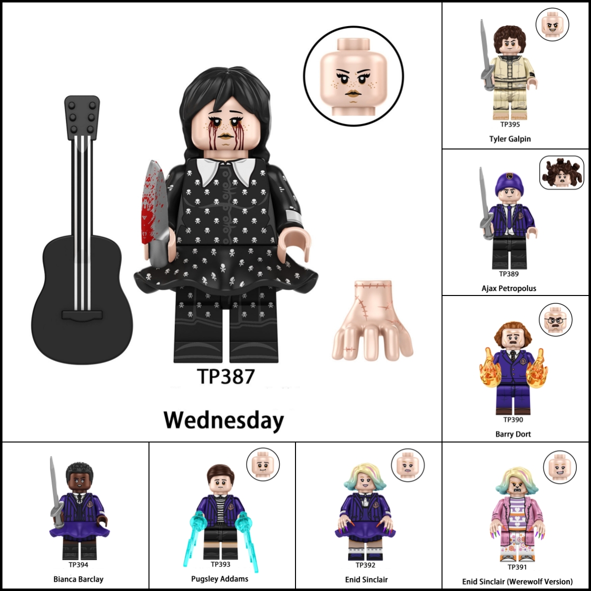 2026 New Wednesday Figure Building Blocks