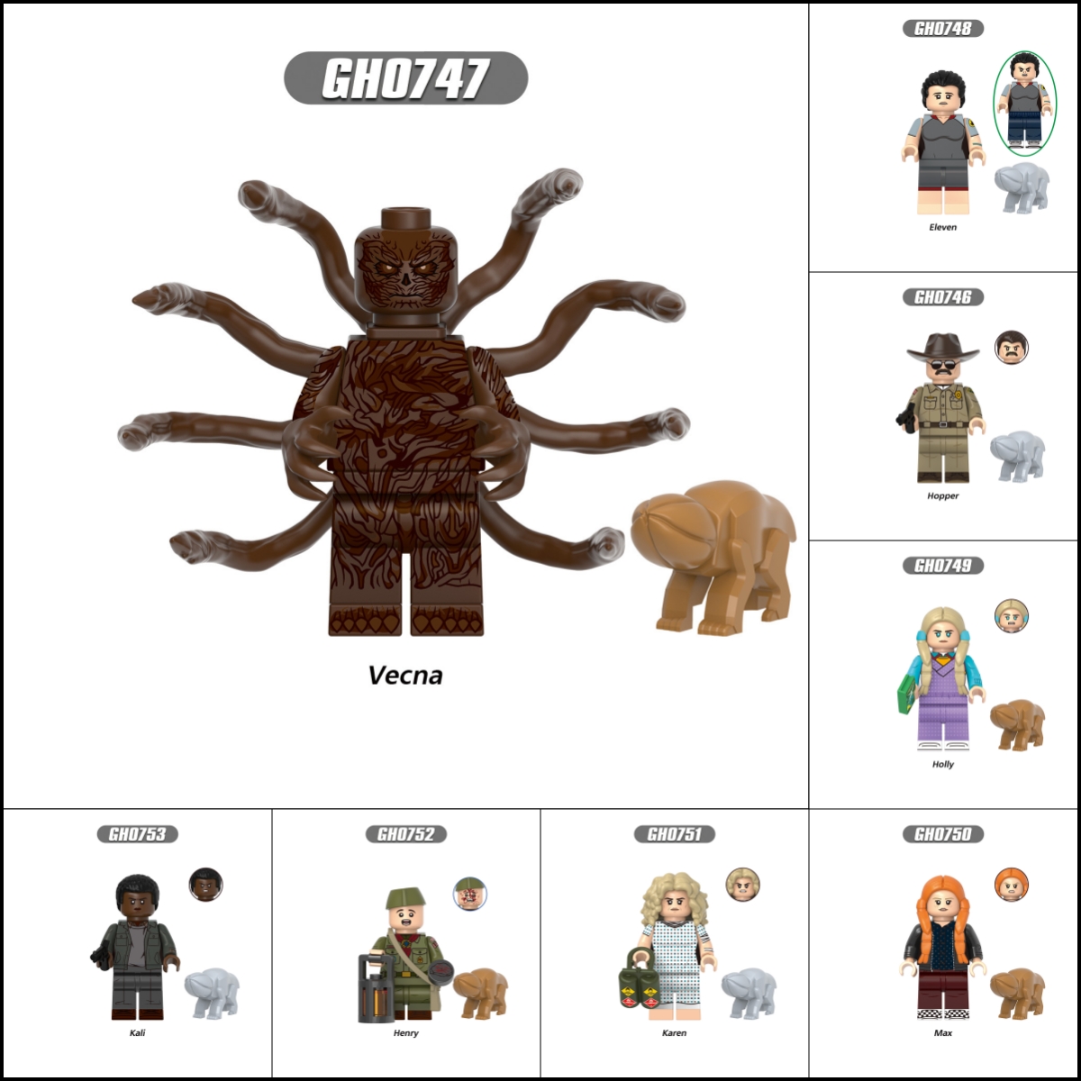 2026 New Stranger Things Figure Building Blocks