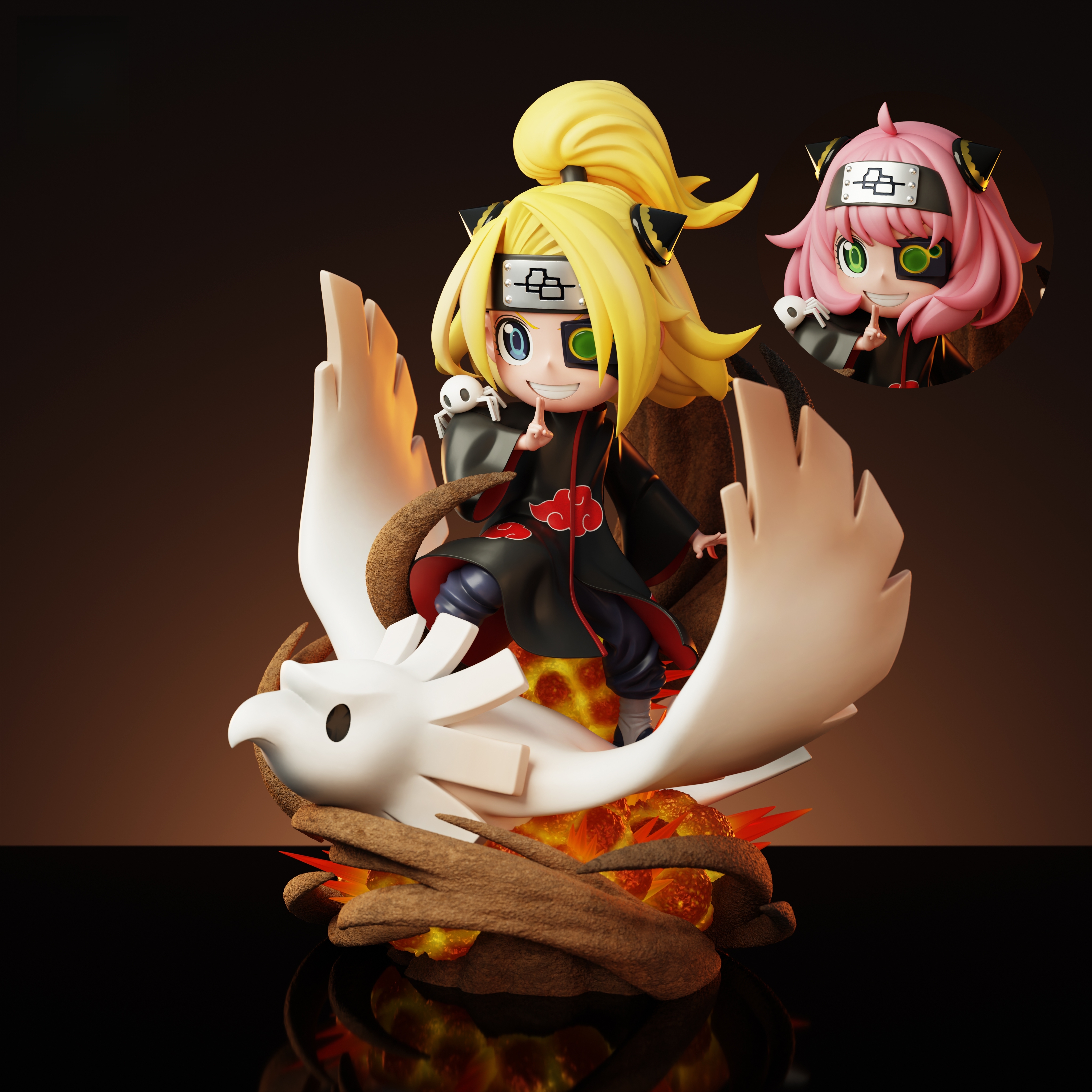 SPYxFAMILY Anya Forger Cos  Deidara Statue