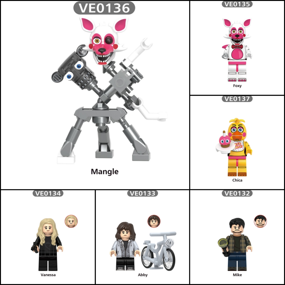 2025 New Five Nights at Freddy's Figure Building Blocks