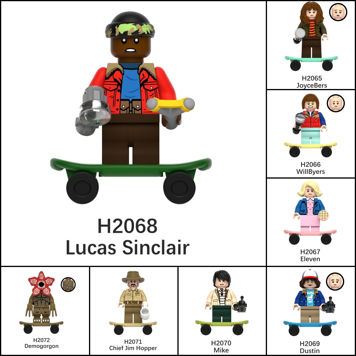 2025 New Stranger Things Figure Building Blocks