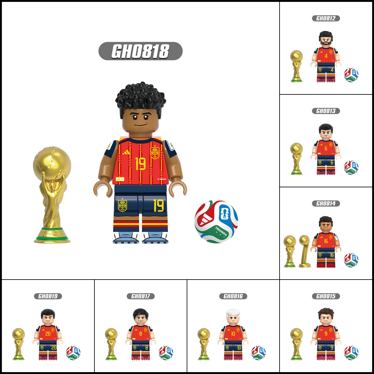 2026 New Football Team Figure Building Blocks