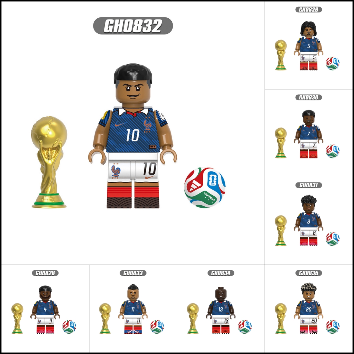 2026 New Football Team Figure Building Blocks