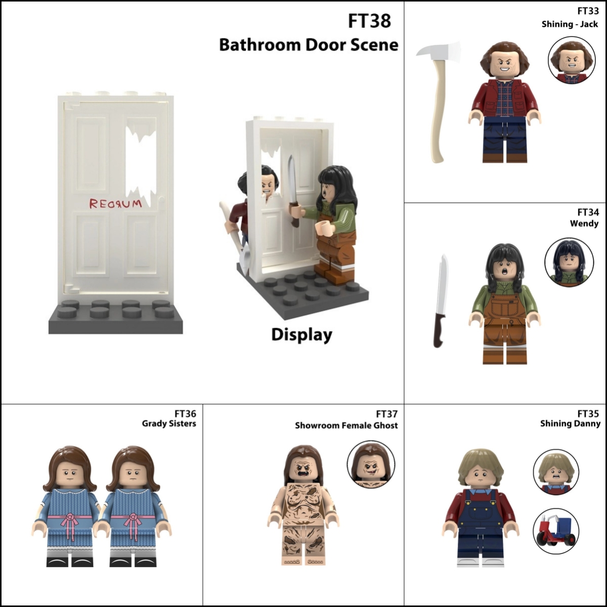 2026 New Horror Series Figure Building Blocks