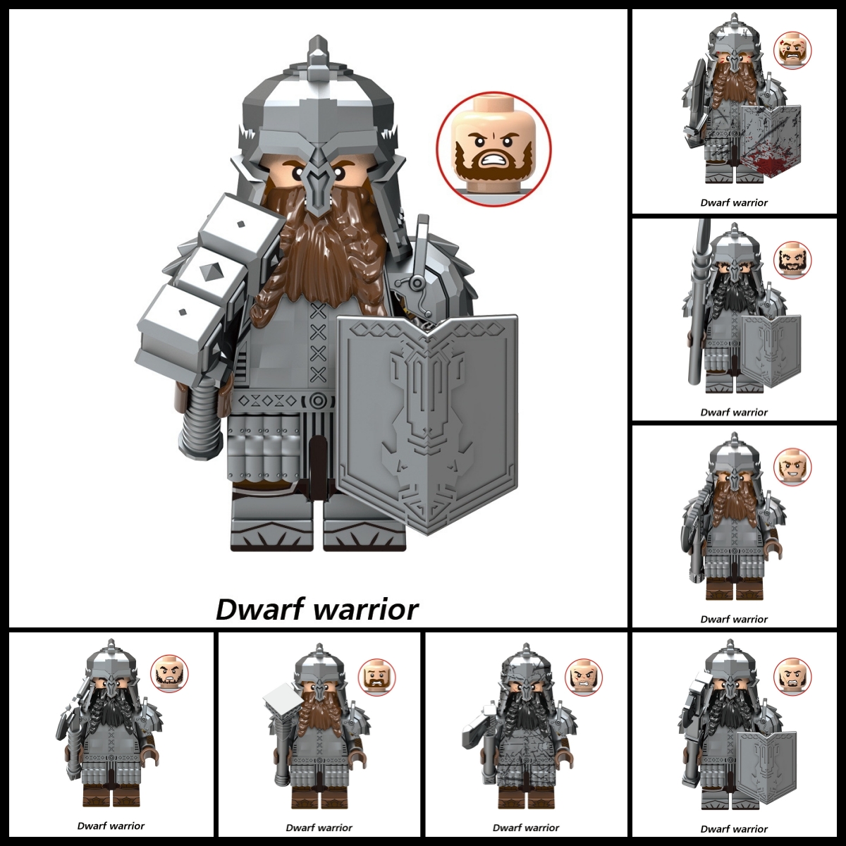 2026 New The Lord of the Rings Dwarf Warriors Figure Building Blocks