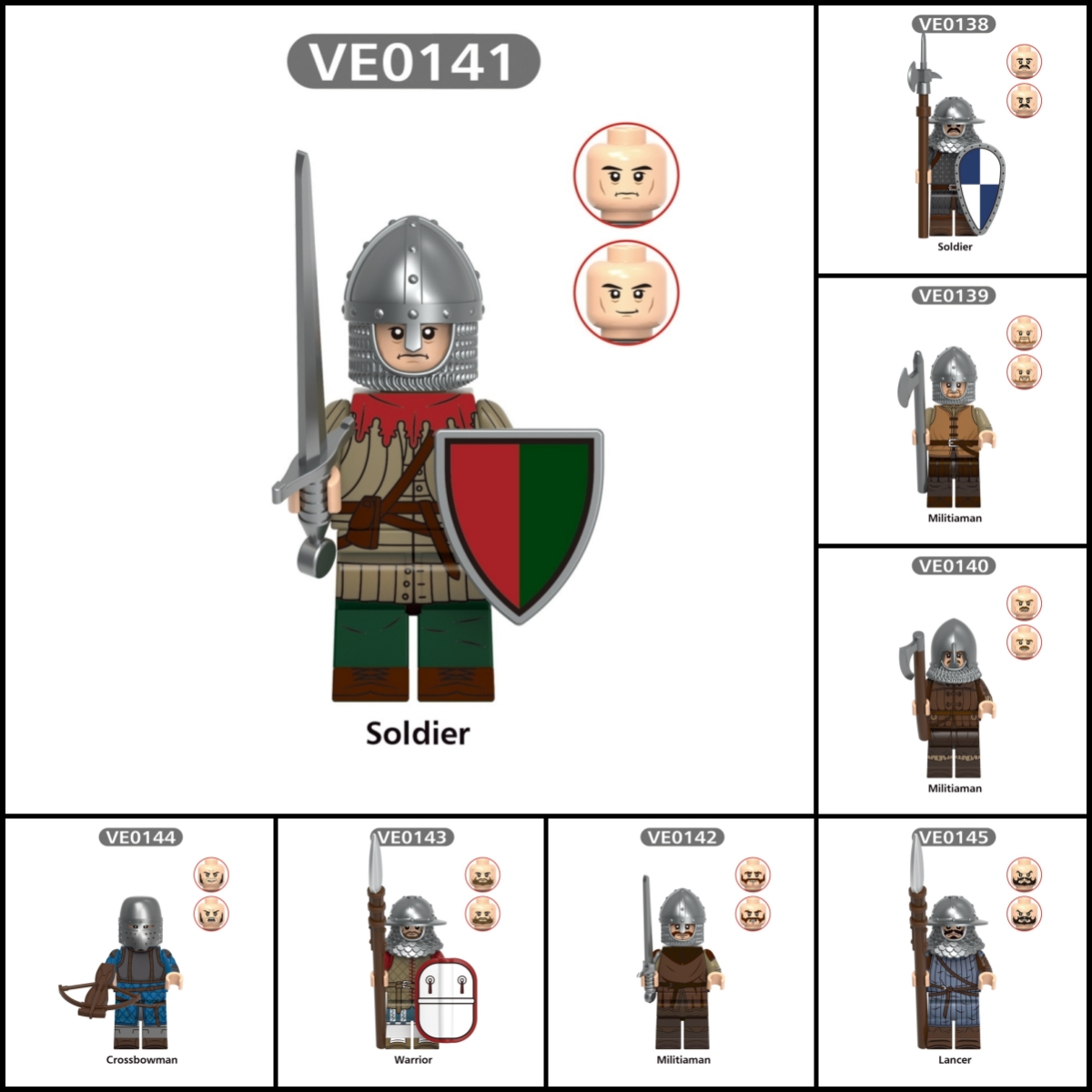 2026 New Middle Ages Figure Building Blocks