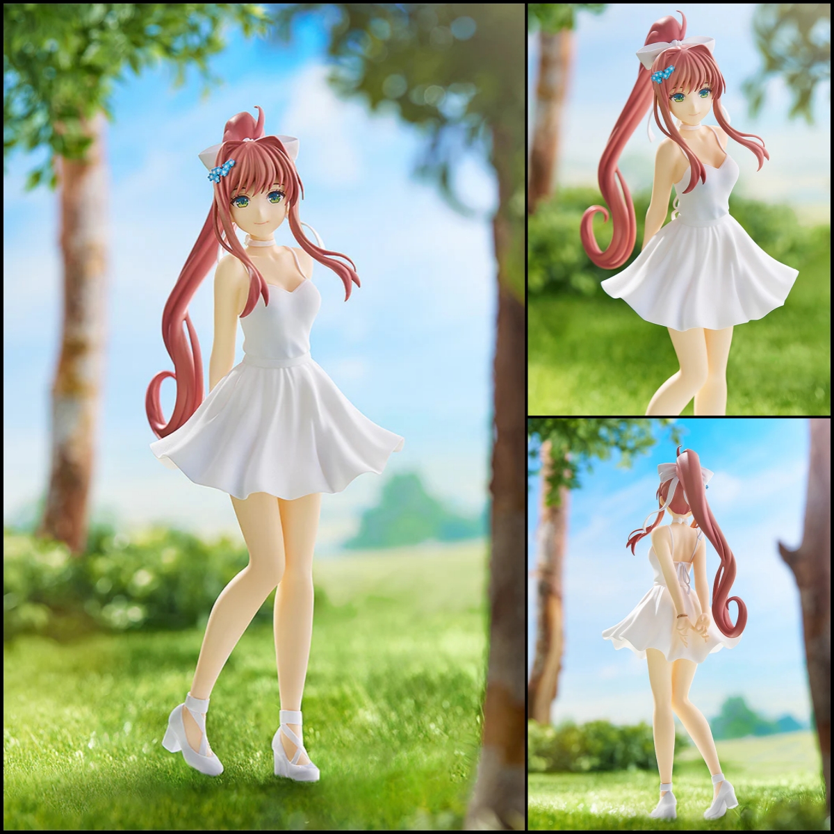 Doki Doki Literature Club! Monika White Dress Ver Cute Figure